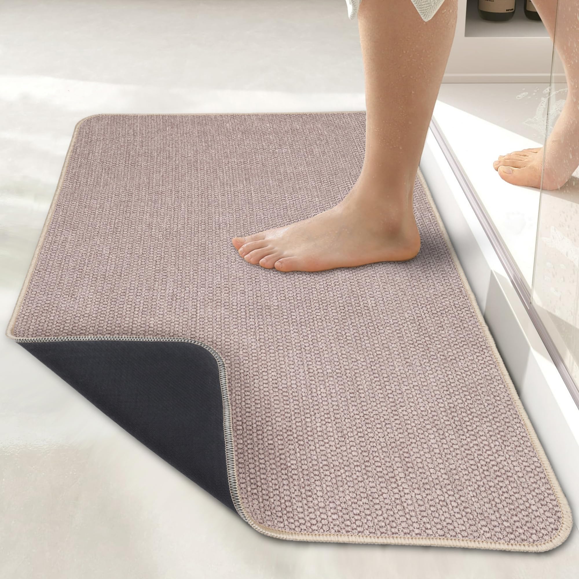 Bath Mat Ultra Thin Bathroom Rugs (640 sq in)