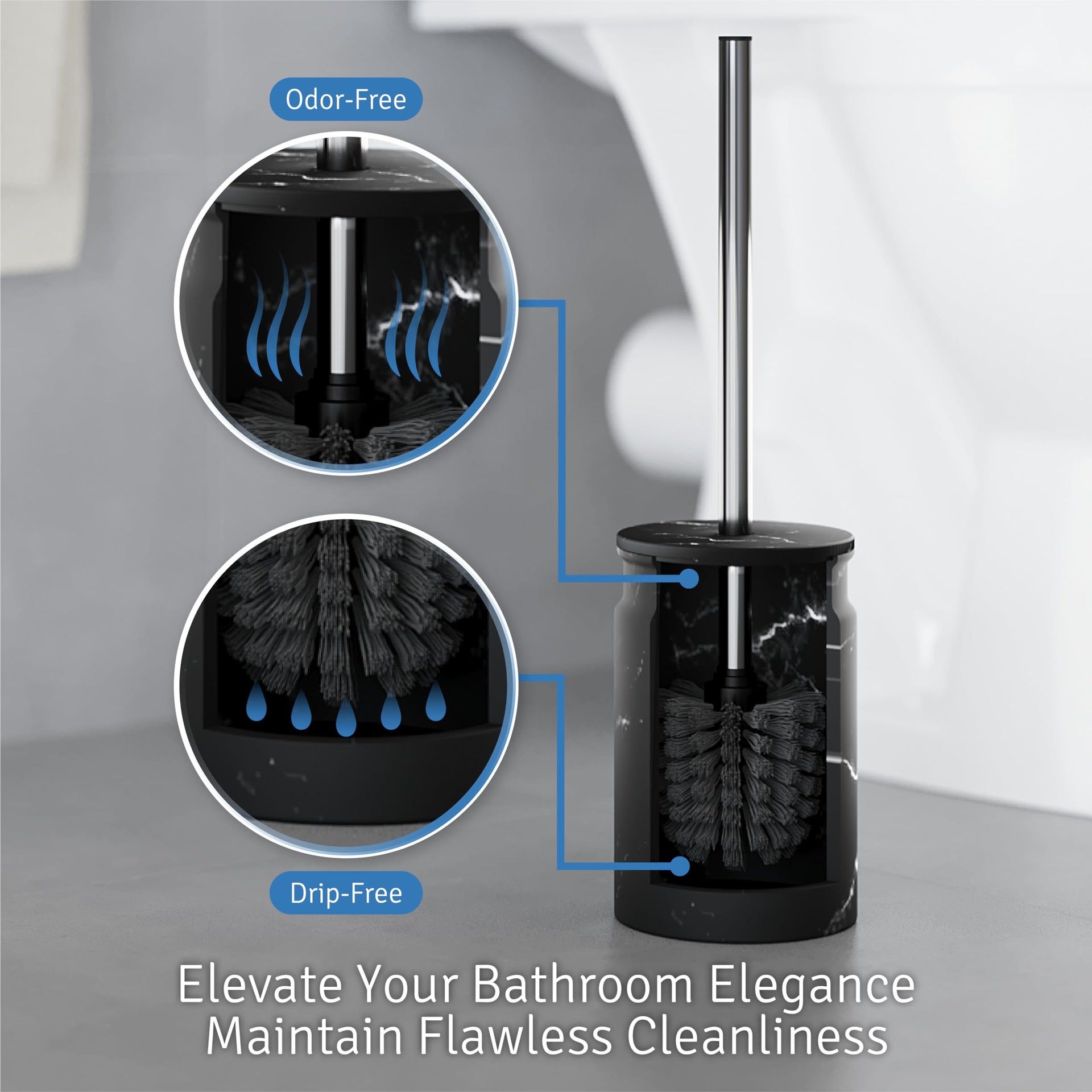 Toilet Brush and Holder Set