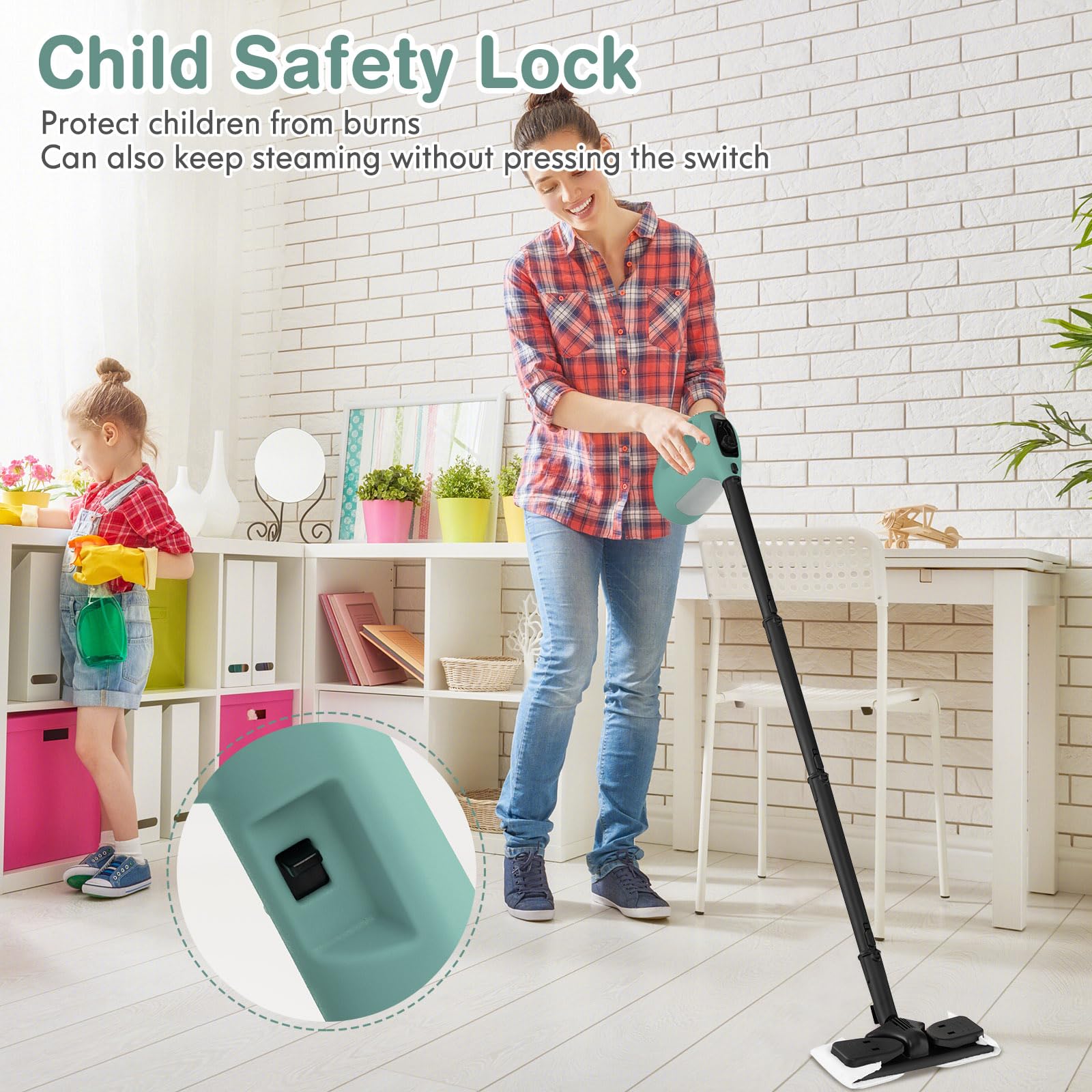 Handheld MultiPurpose Steam Cleaner with 17 Pieces