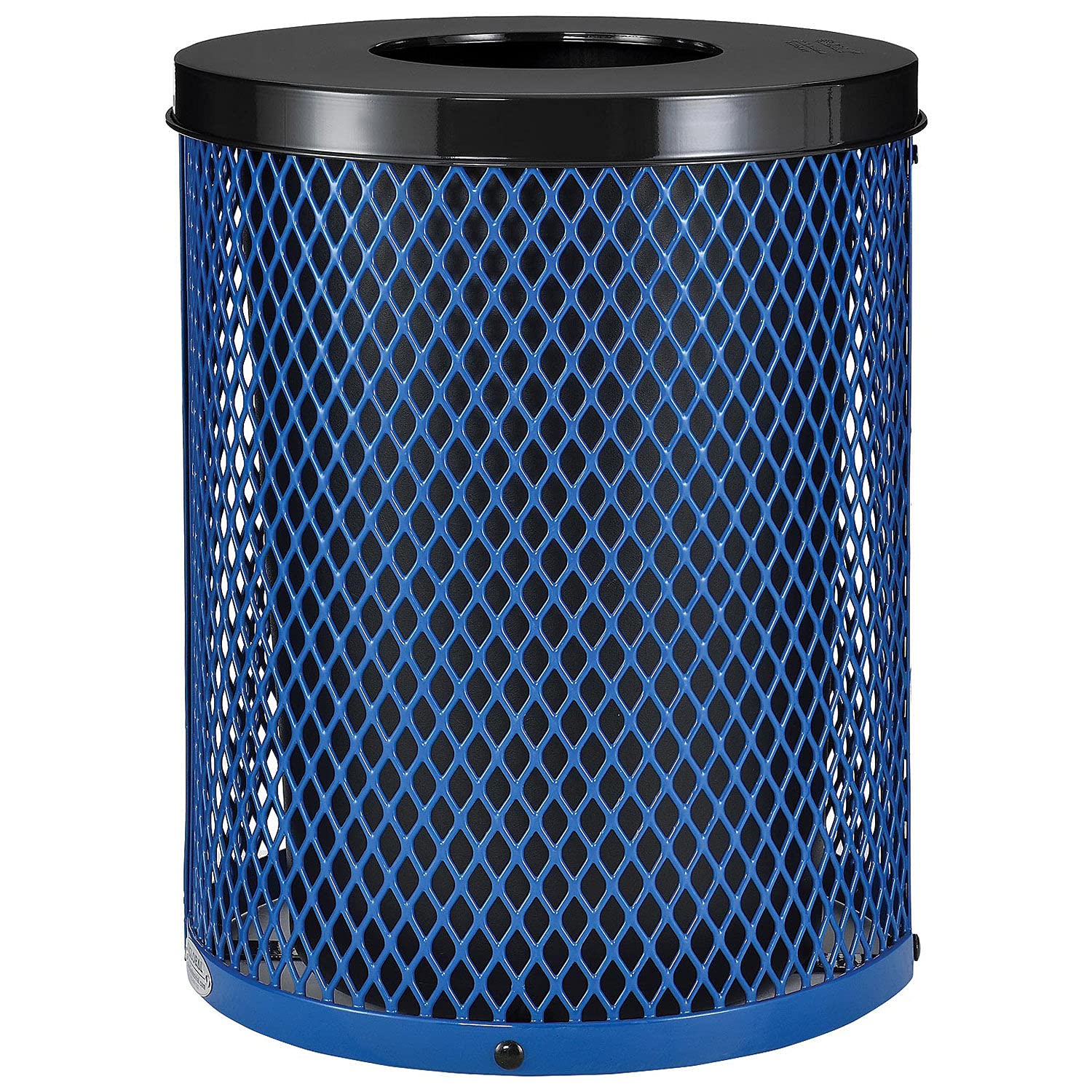 Outdoor Diamond Steel Trash Can