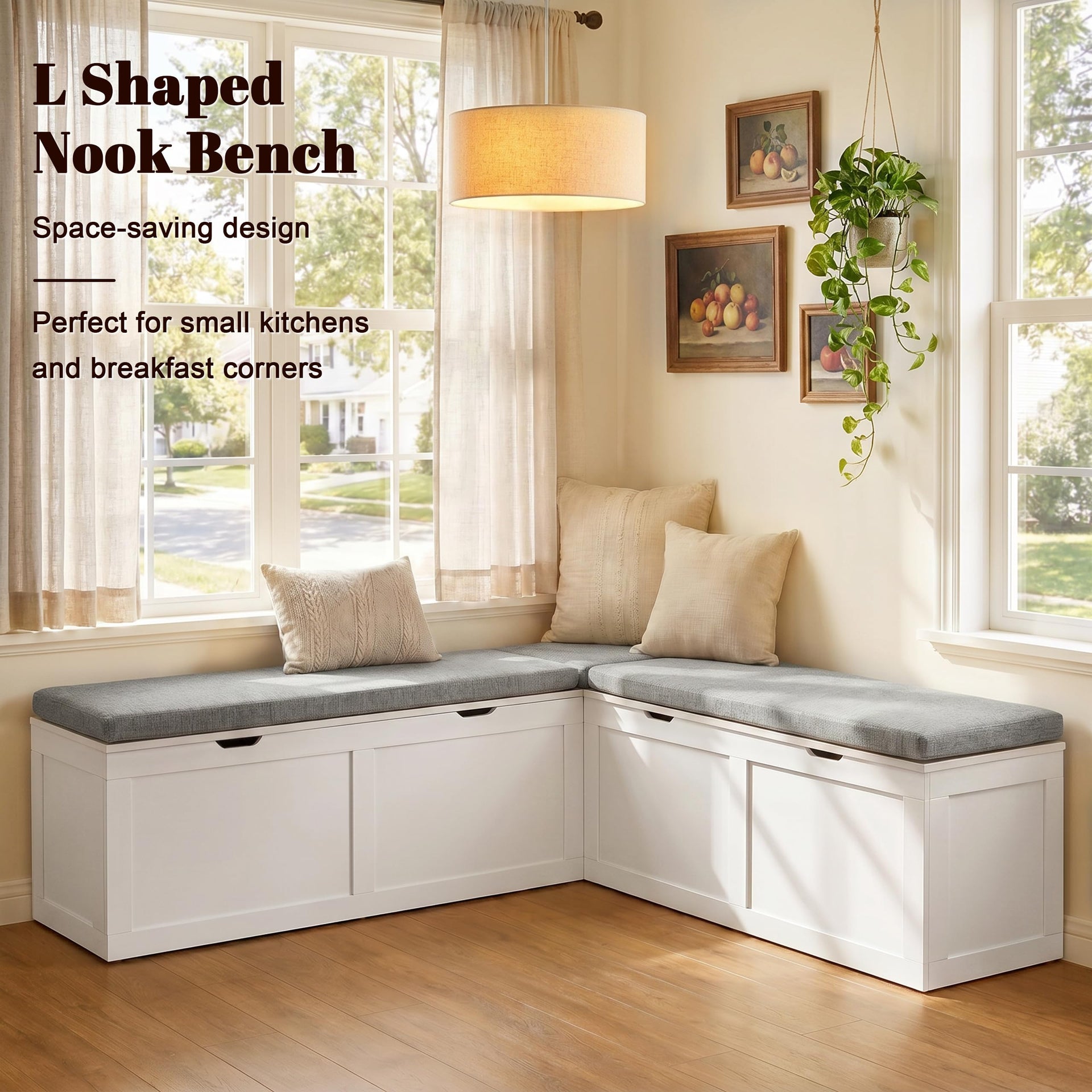 63” Breakfast Nook Bench