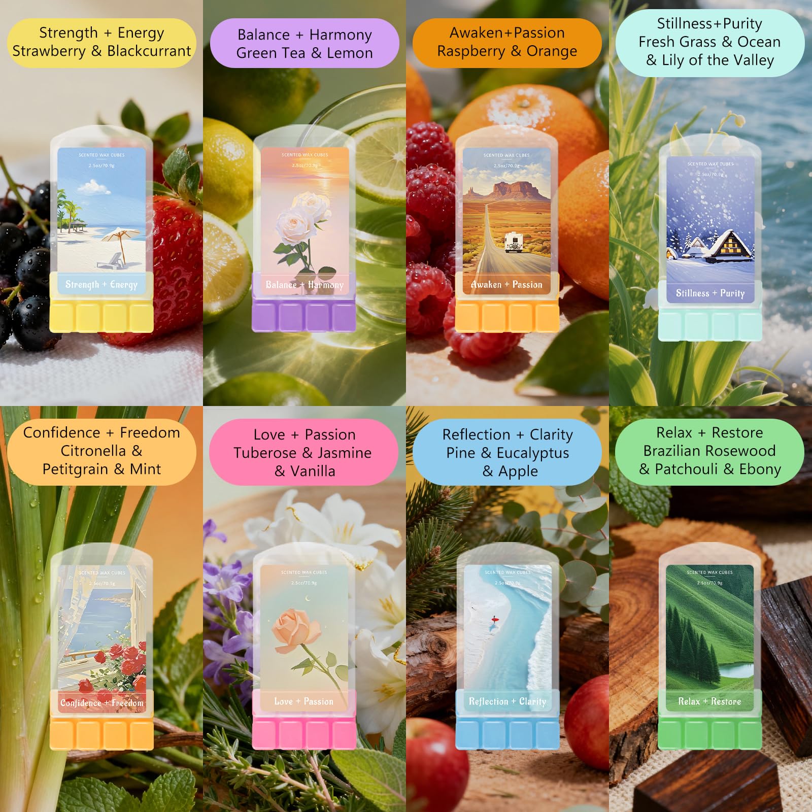 Wax Melts Soy Wax Cubes for Relax Healing
