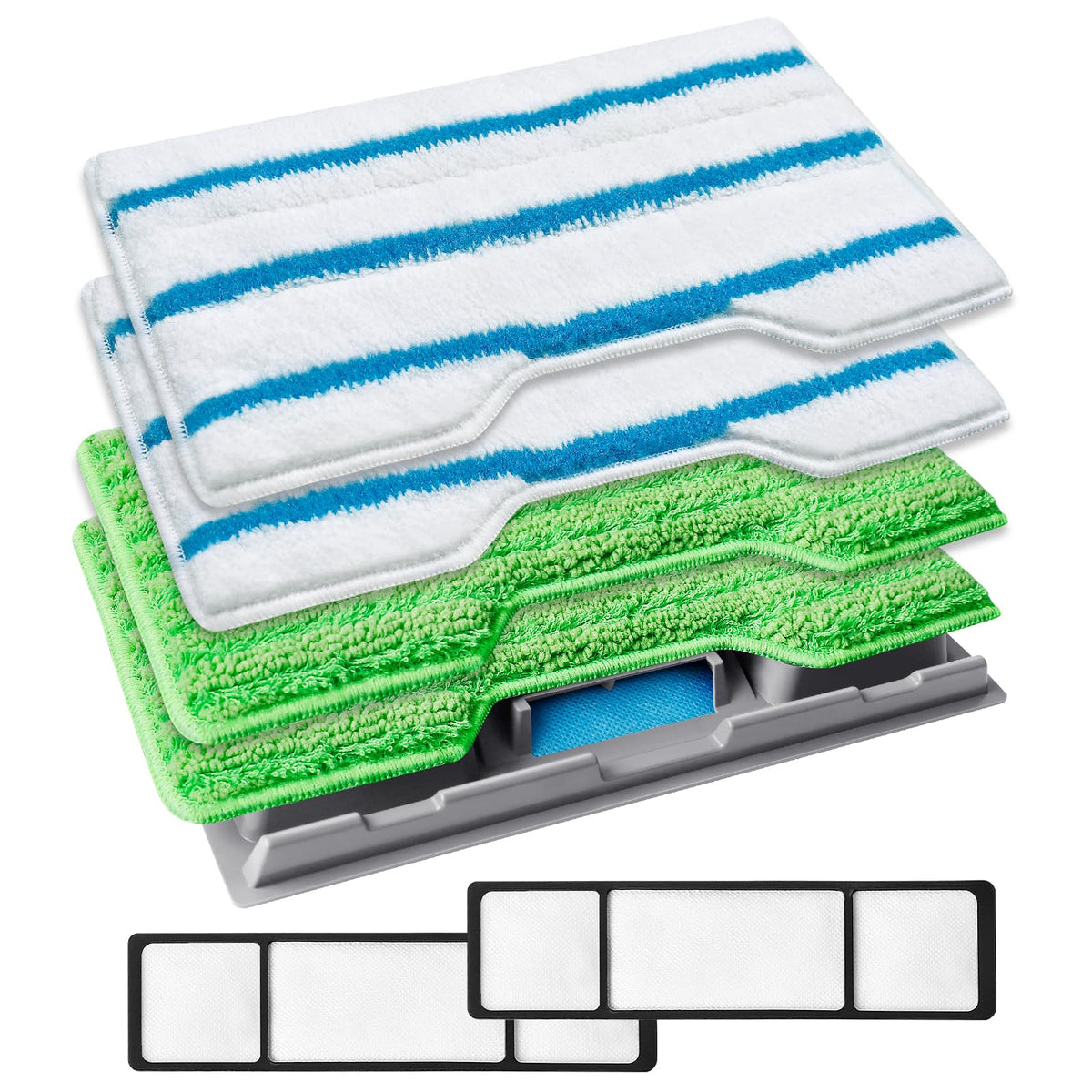 Reusable Mop Pads Replacement Compatible with Shark Vac Mop VM252