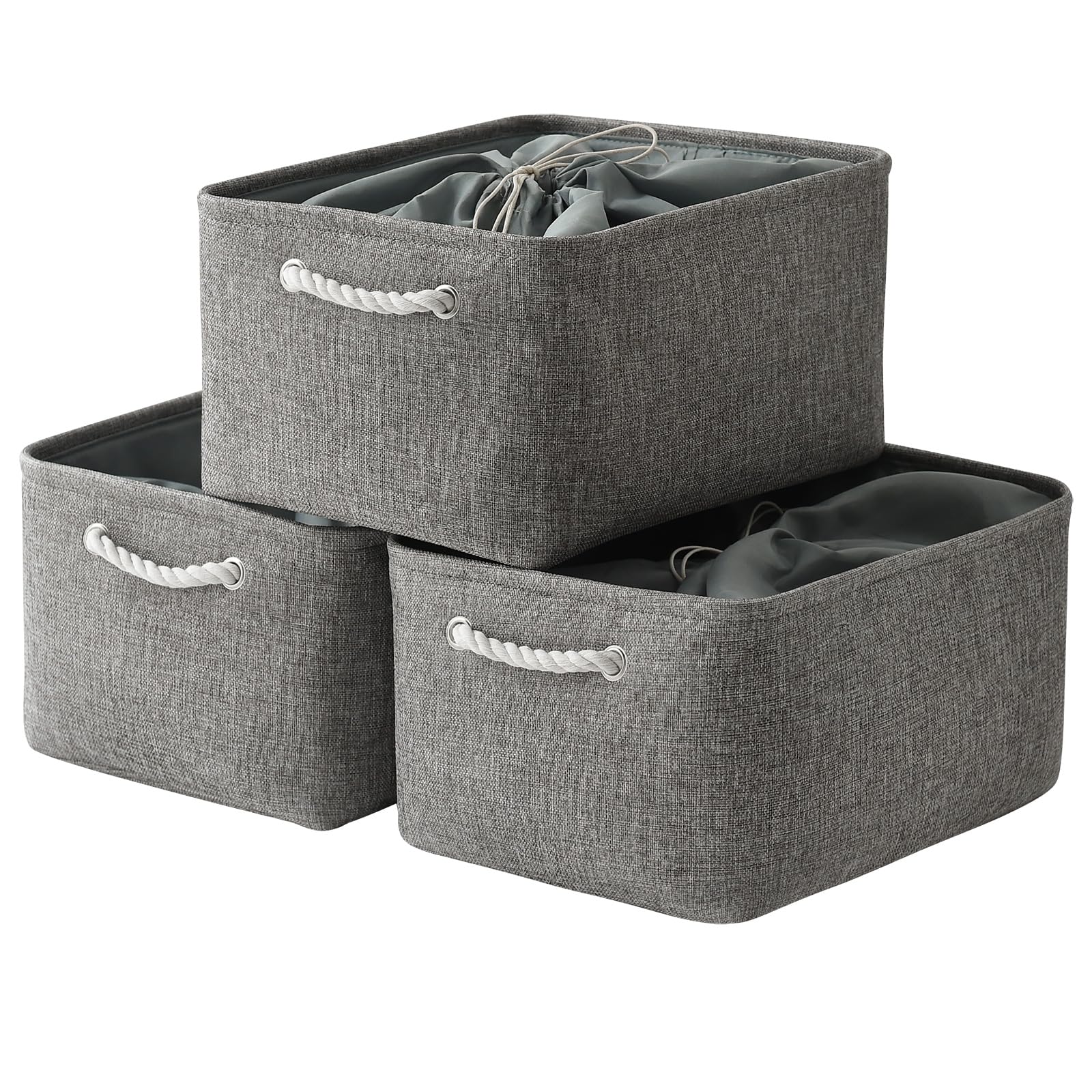 Fabric Storage Bins Baskets for Organizing (3 Count)