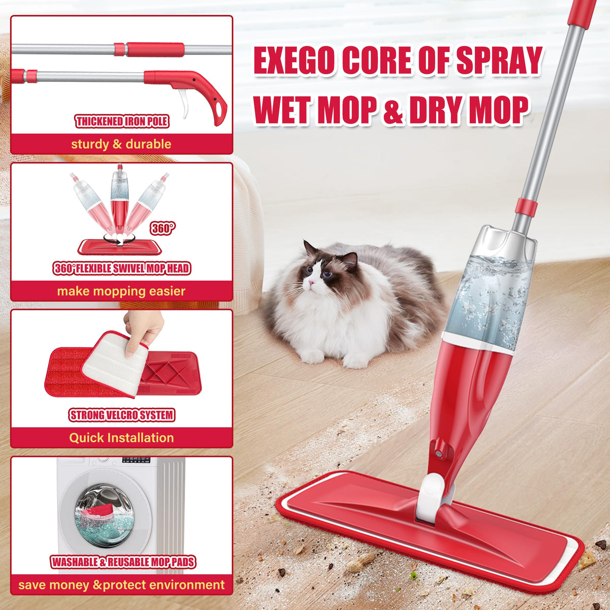 Spray Mops for Floor Cleaning