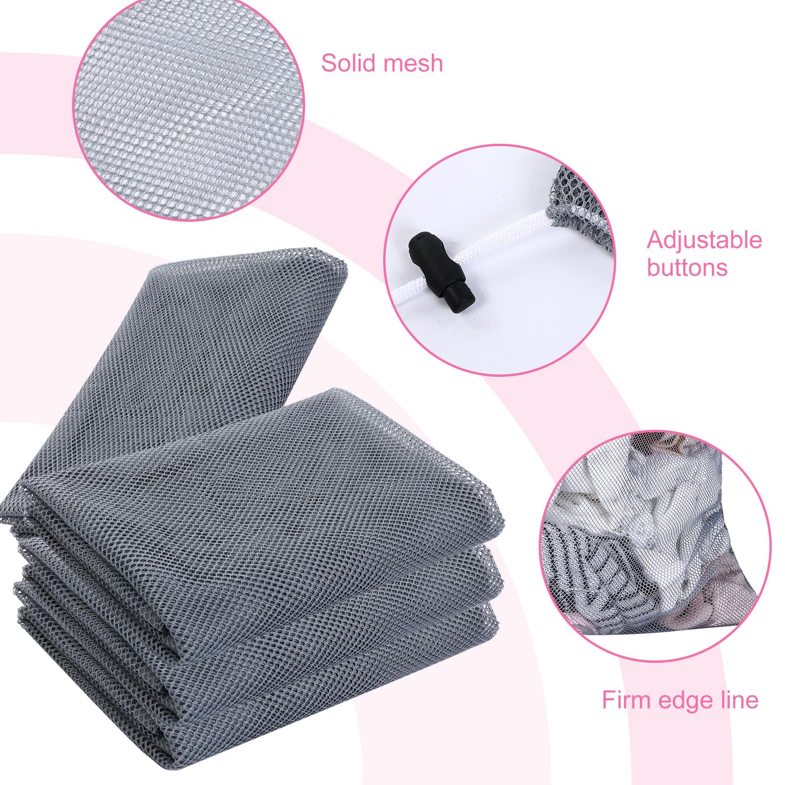 30 Pack Large Mesh Laundry Bags (30 Count)