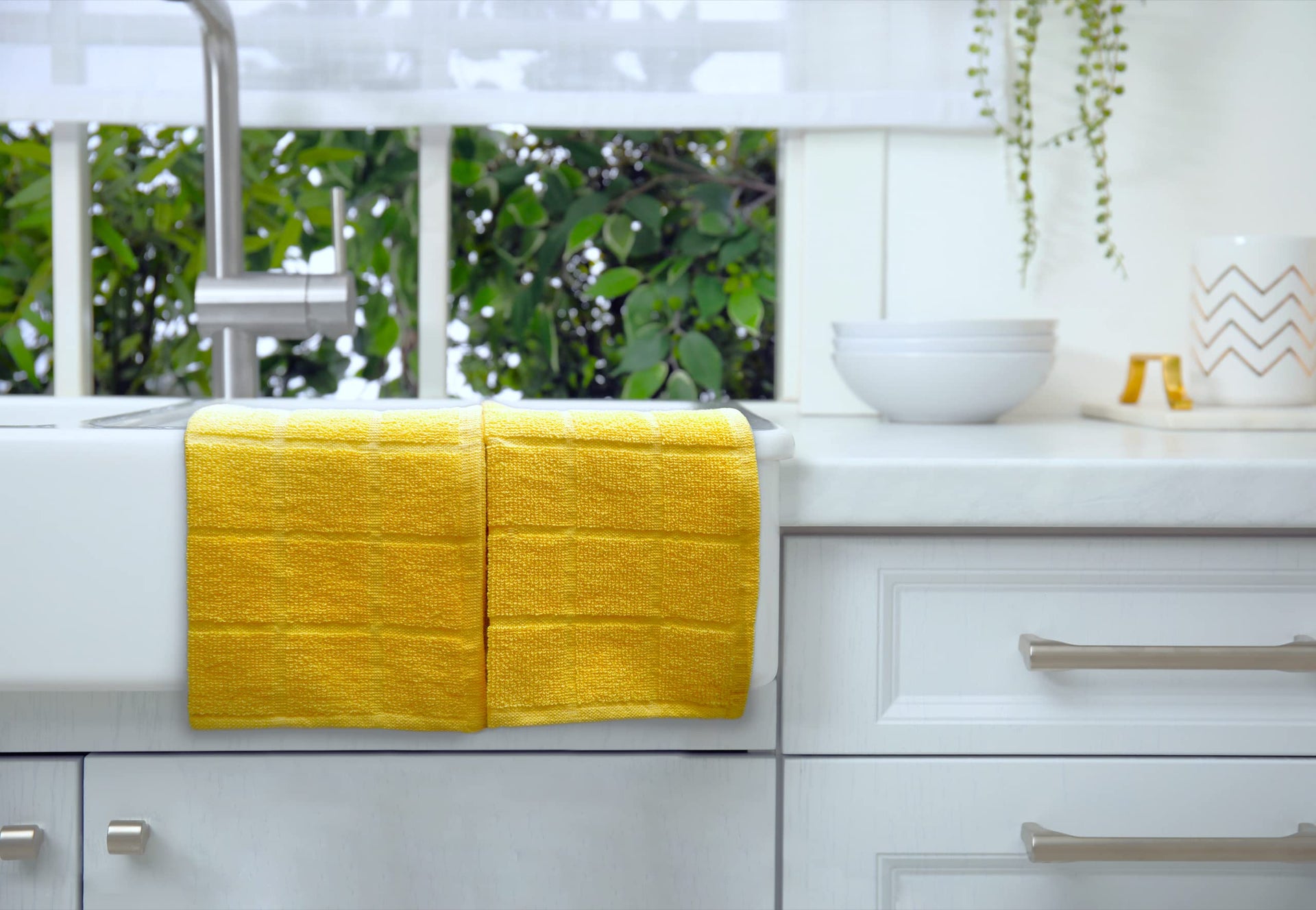 100% Cotton Terry Dish Cloth & Dish Towel (6 Count)