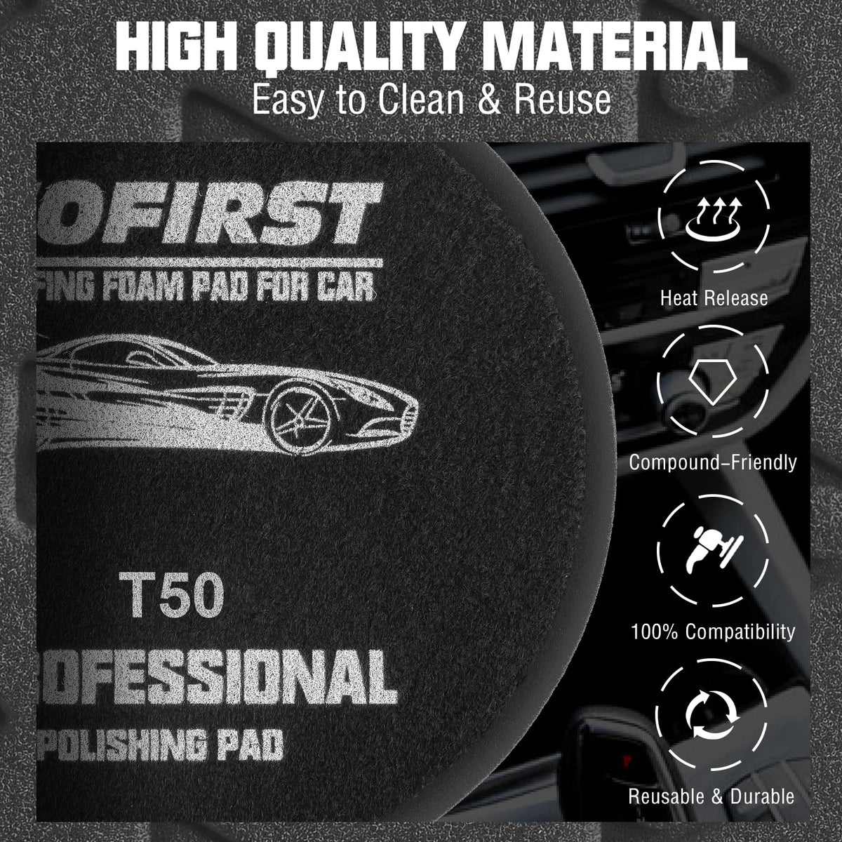 Black Soft Polishing Pad (3 Count)