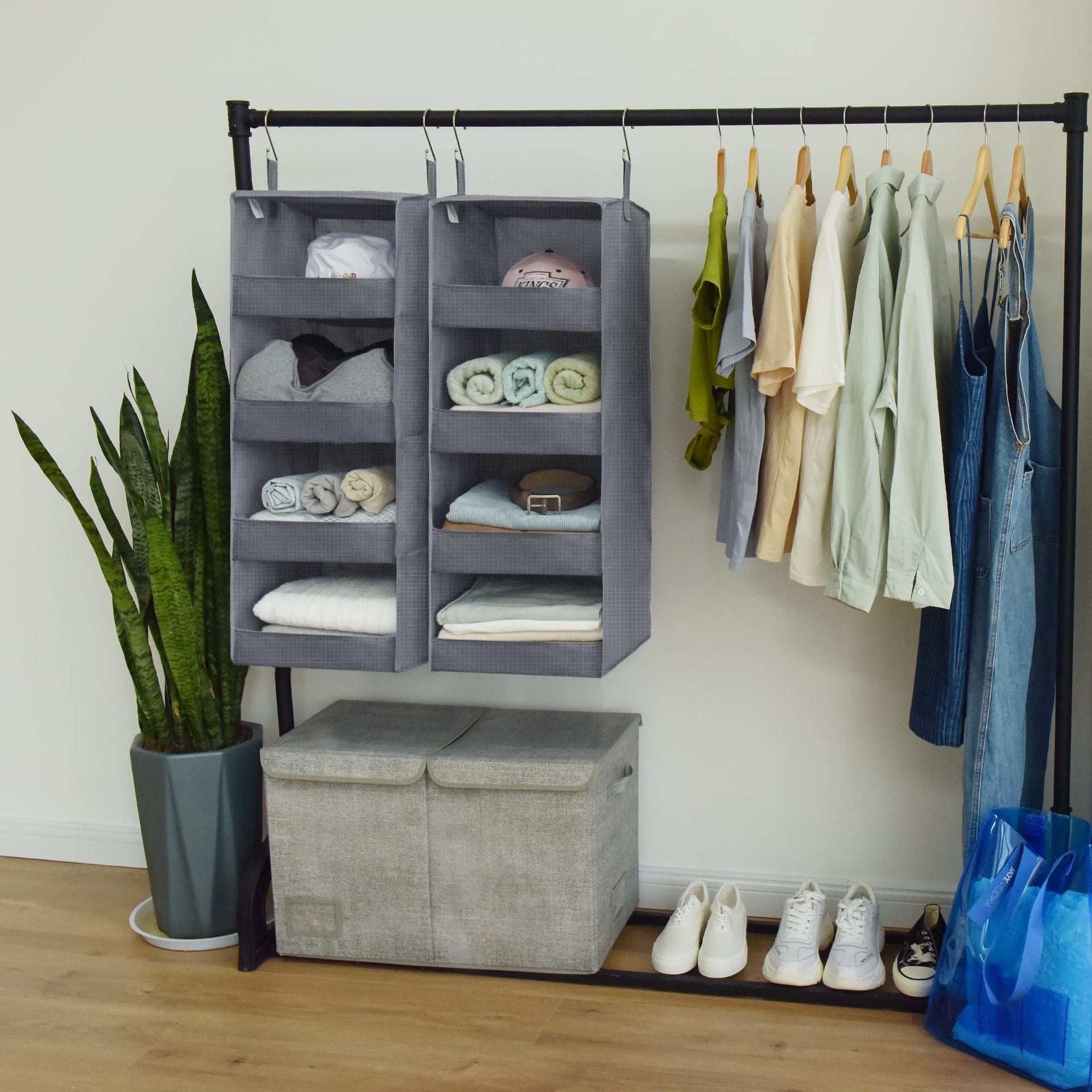 4 Shelf Hanging Closet Organizer (2 Count)