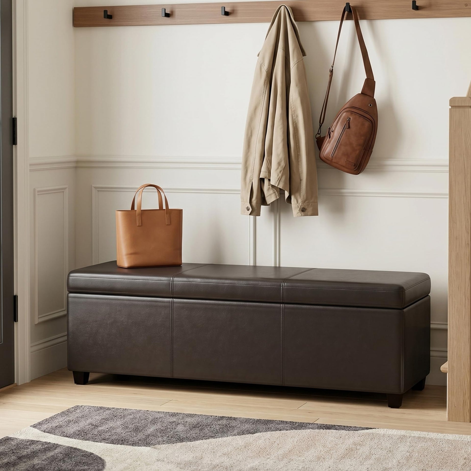 Avalon Extra Large Storage Ottoman Bench