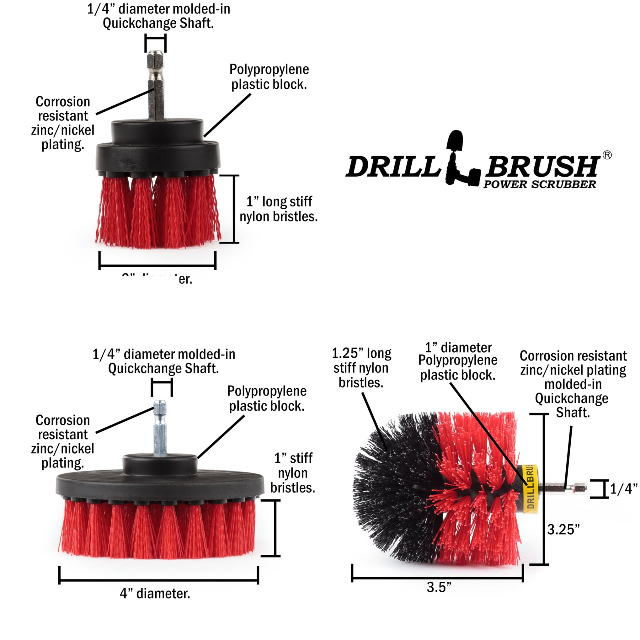 Heavy Duty Stiff Bristle Brush Kit - ModHome Supplies