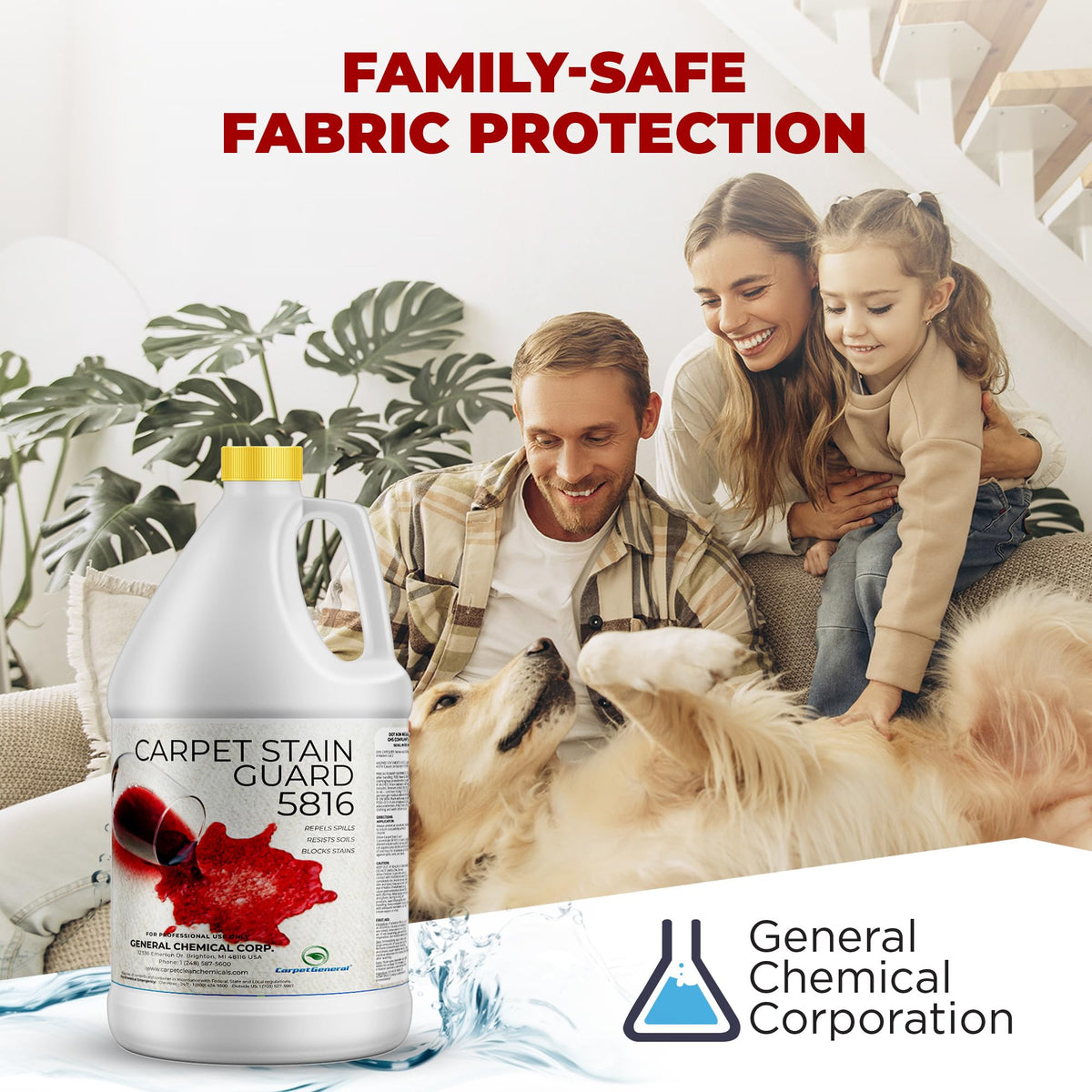 5816 Stain Shield Spray for Carpets and (512 Fl Oz)
