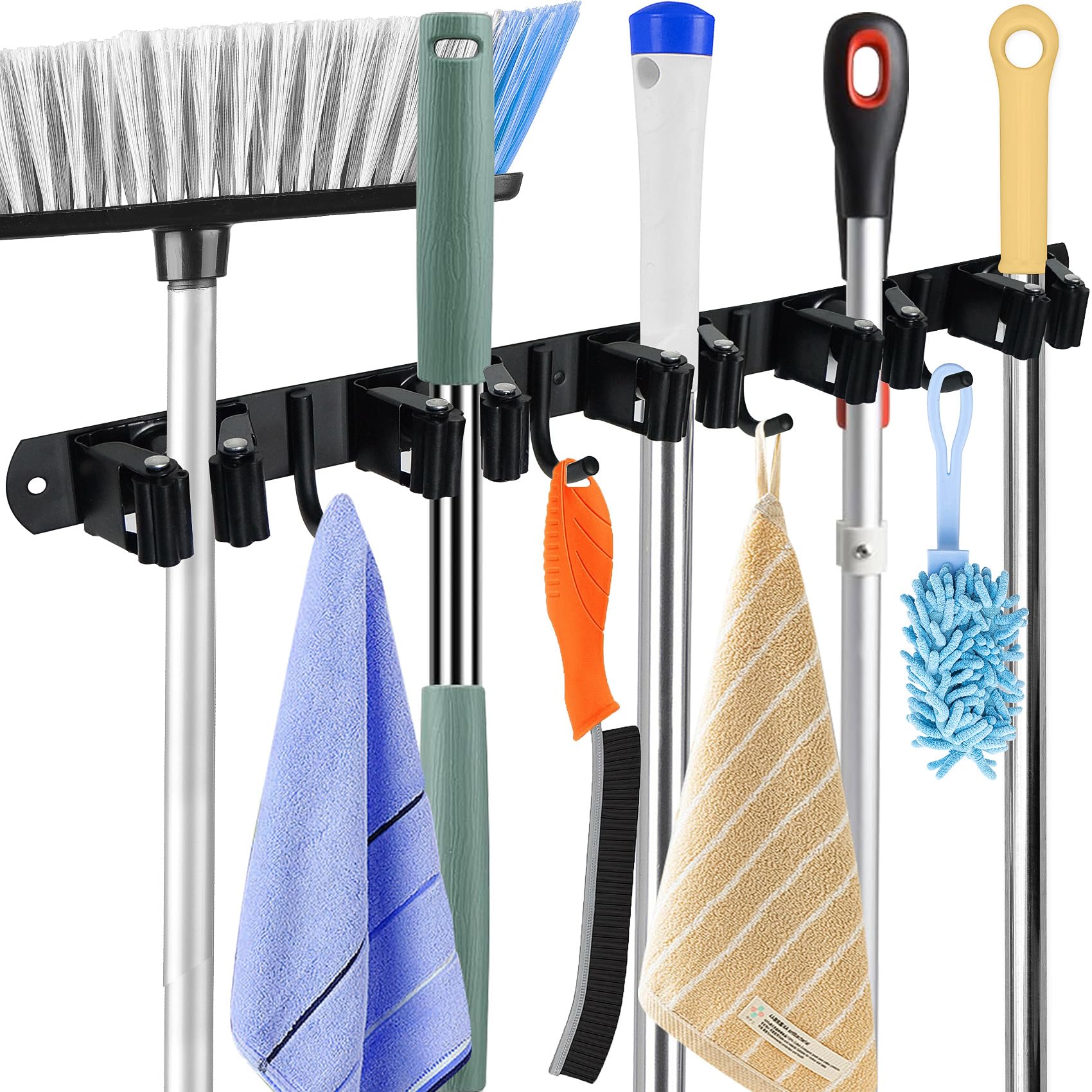 Mop and Broom Holder Wall Mounted