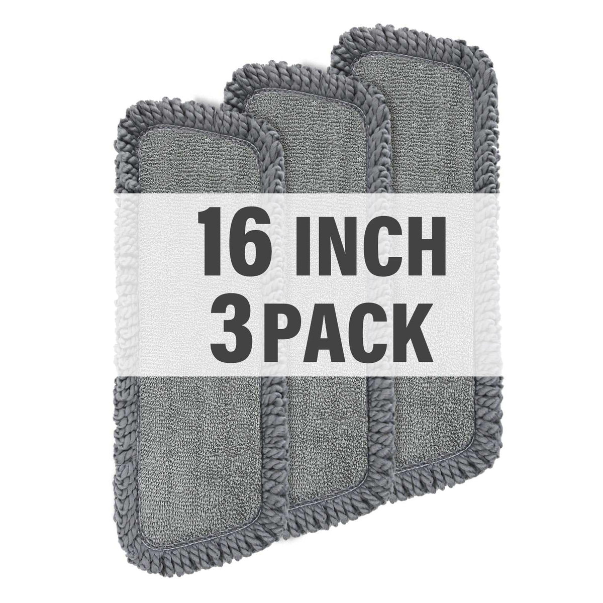 16.5" Microfiber Mop Pads Refills (3 Count)