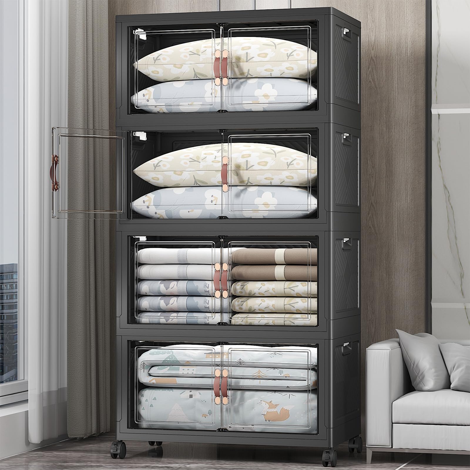 672QT Lockable Plastic Storage Bins
