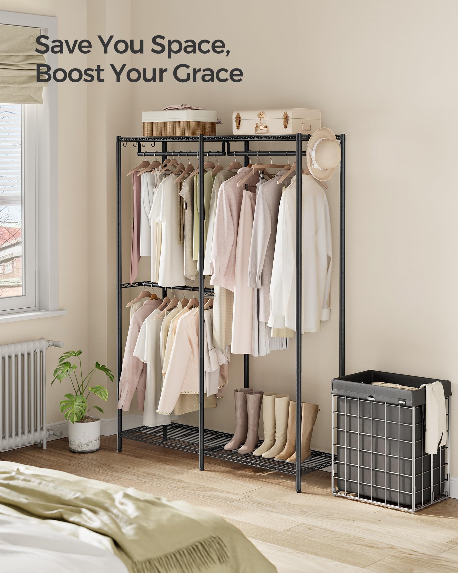 Clothes Rack Freestanding Wardrobe Closet