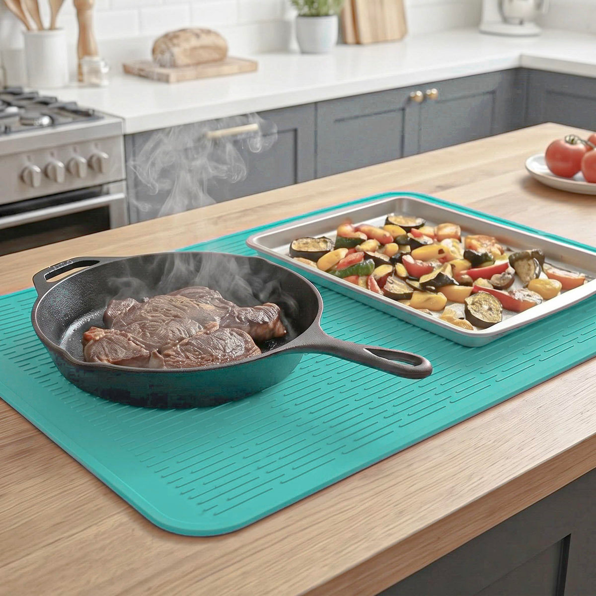 Silicone Dish Drying Mat for Multiple Usage