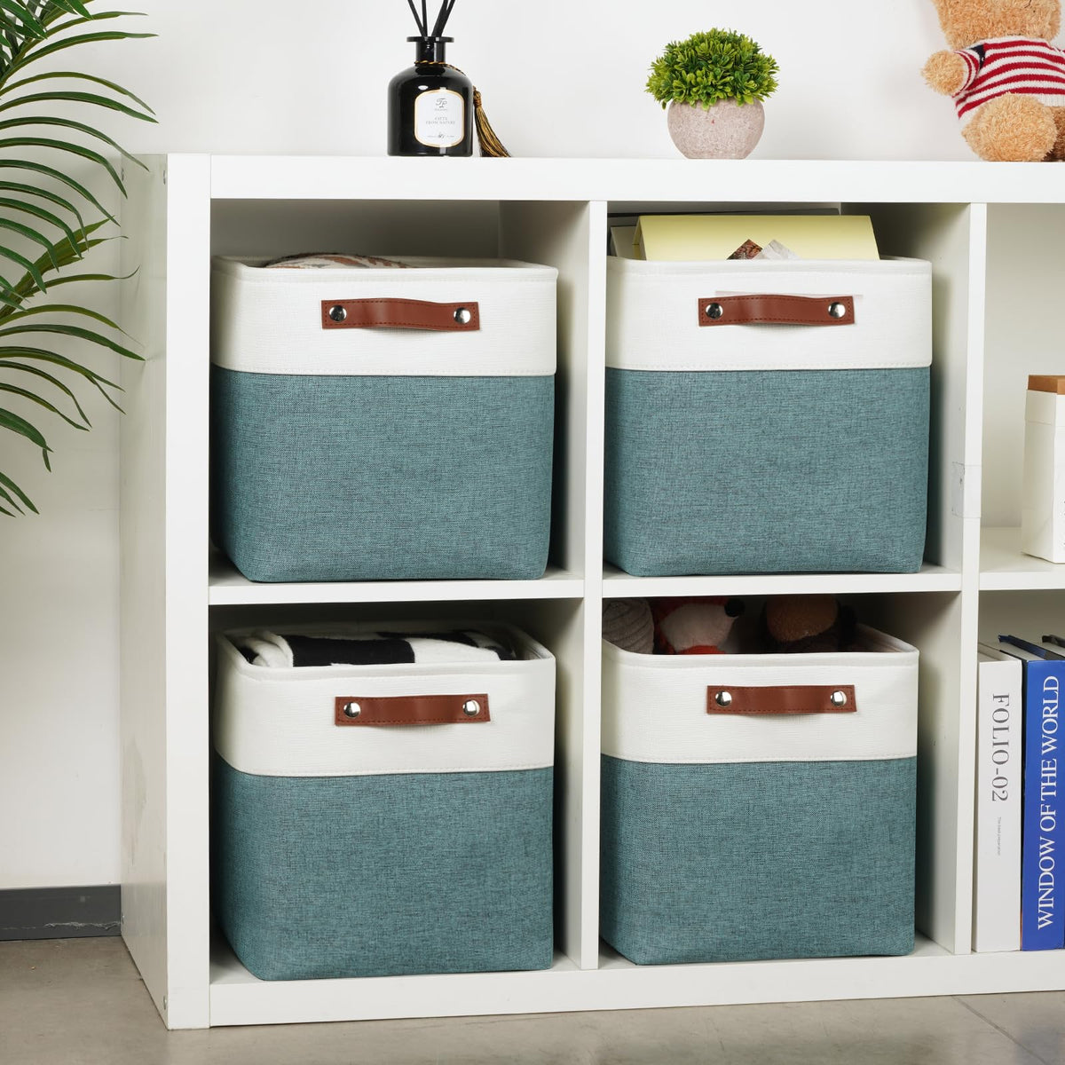 11x11 Cube Storage Bins for Organizer (4 Count)