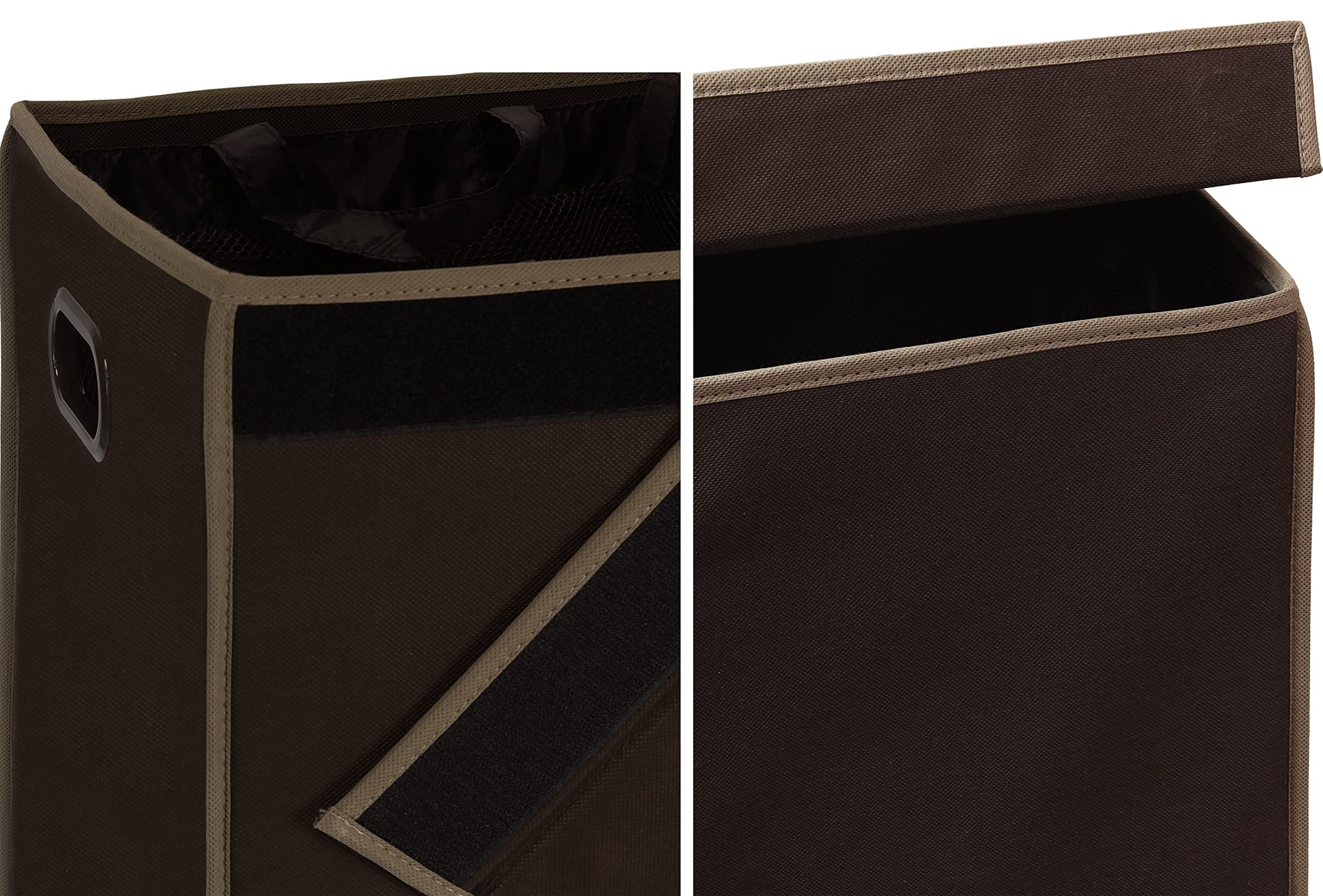 Double Laundry Hamper with Lid & Removable Bags