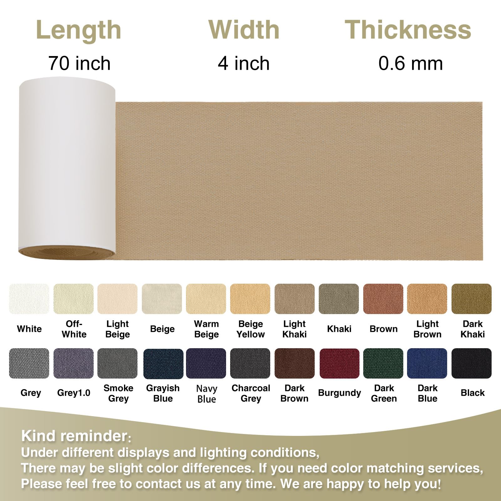 Canvas Repair Tape 4×70 Inch Waterproof Self