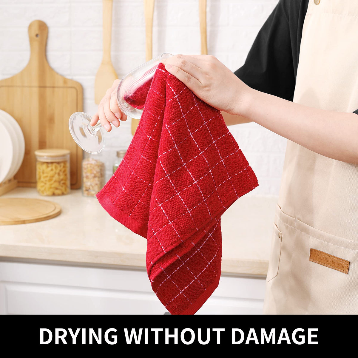 100% Cotton Terry Kitchen Towels (4 Count)