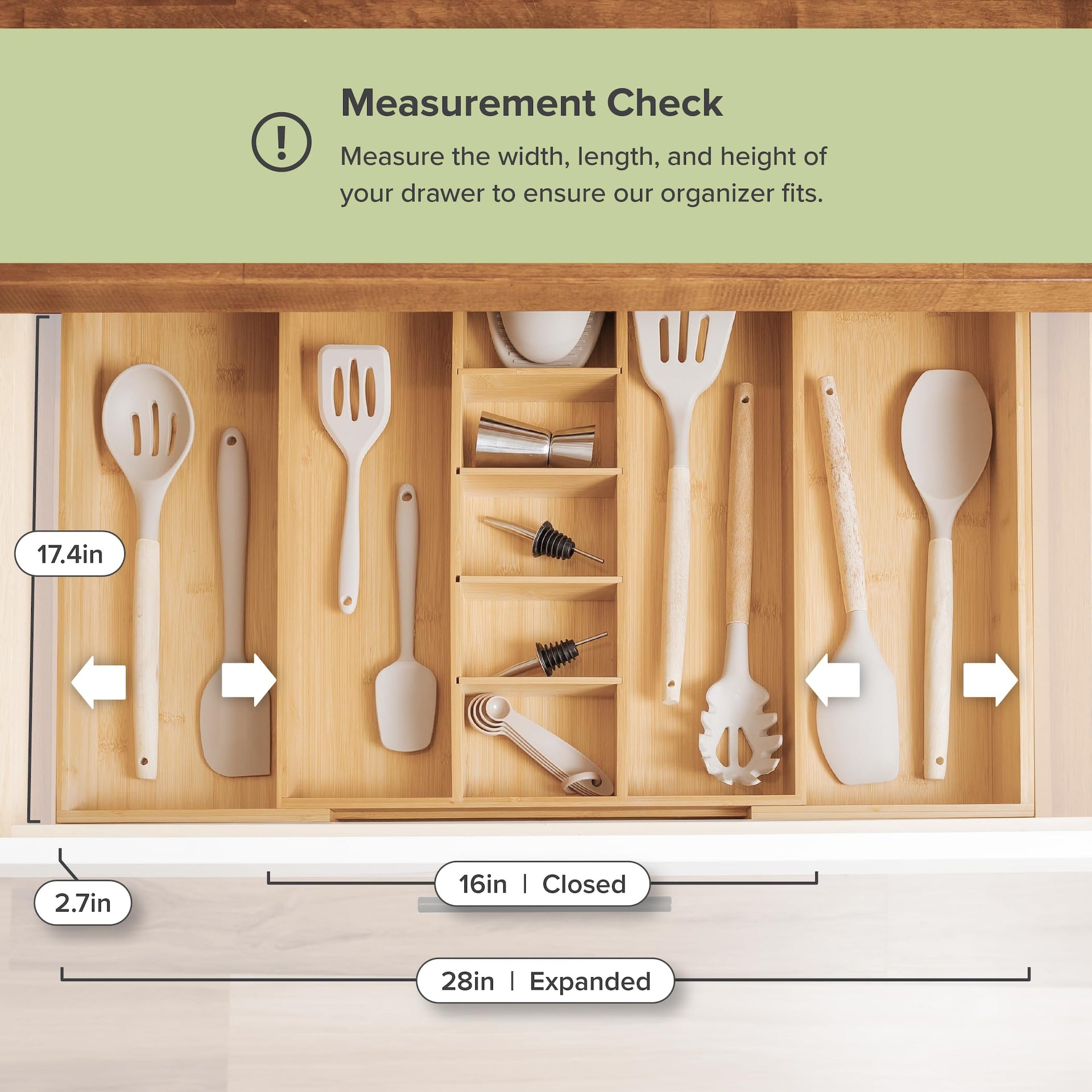 Utensil & Junk Drawer Organizer