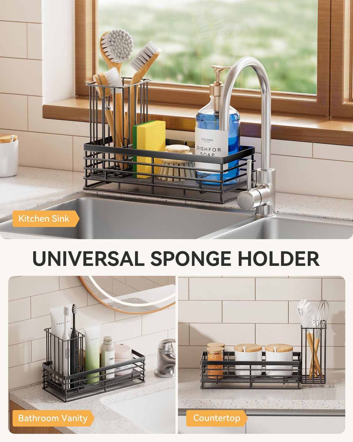 Sponge Holder for Kitchen Sink