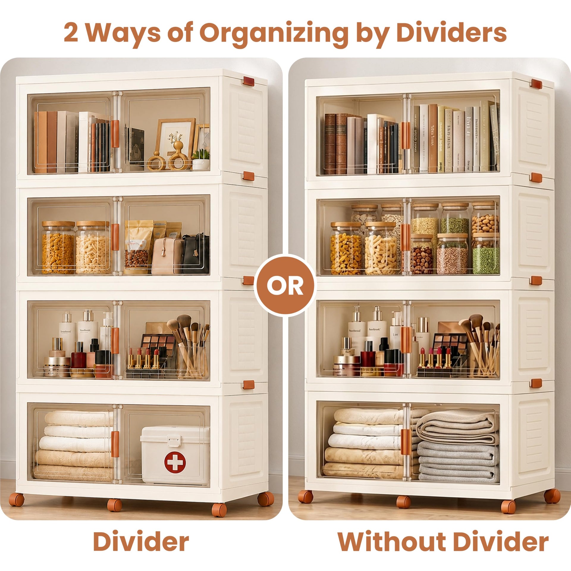 752QT 188GAL Large Collapsible Closet Organizer (4 Count)