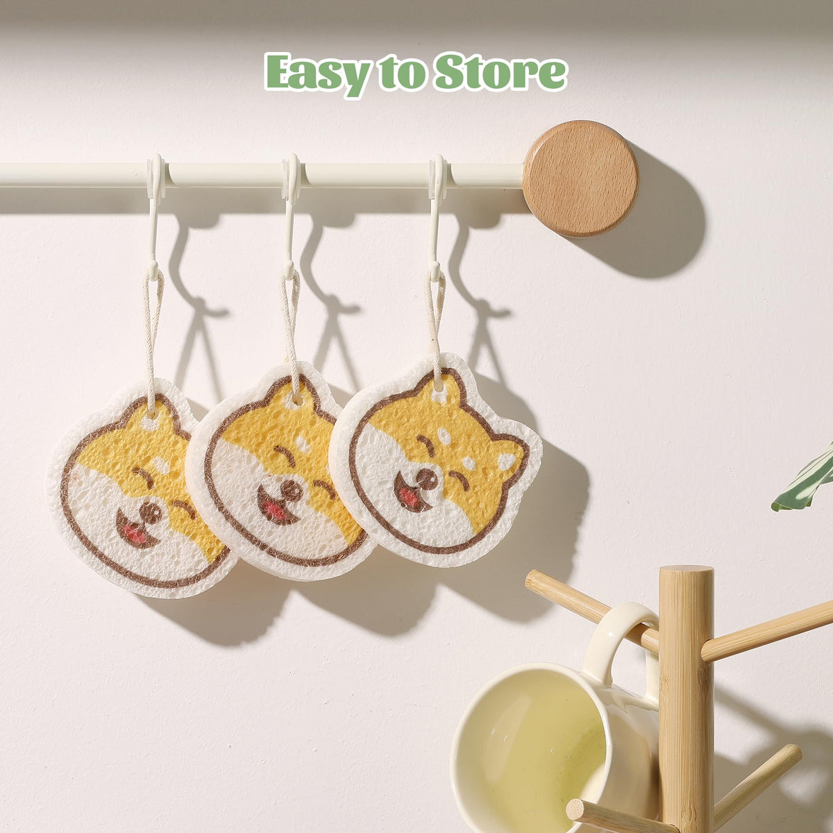 Cartoon Kitchen Sponge (4 Count)