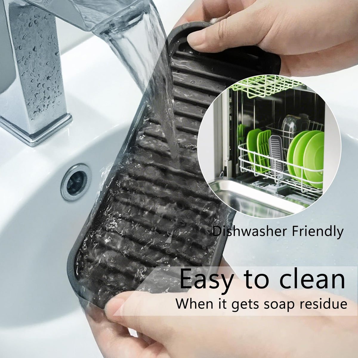 Silicone Sponge Holder for Kitchen Sink (2 Count)