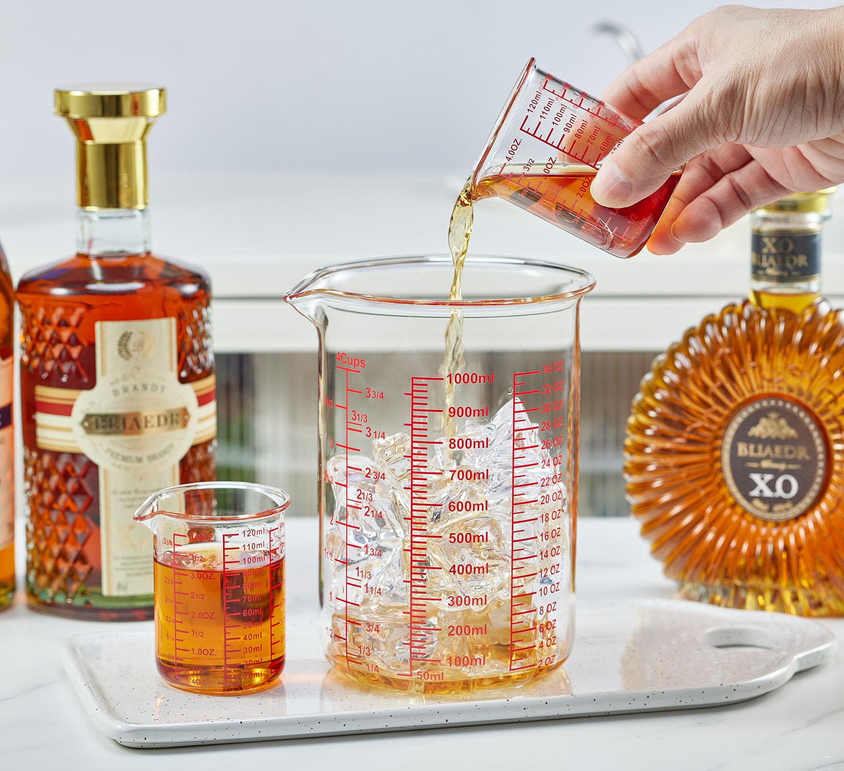 High Borosilicate Glass Measuring Cup (2 Count)