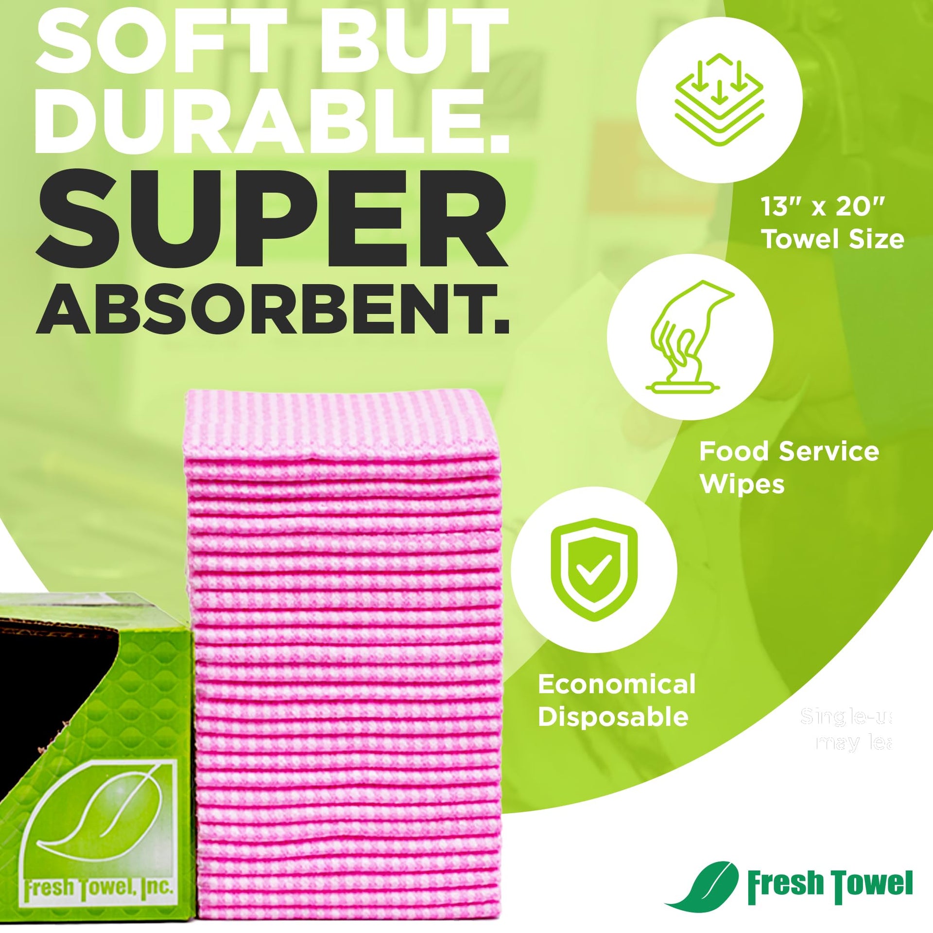 Fresh Towel Pink Foodservice Towels (200 Count)