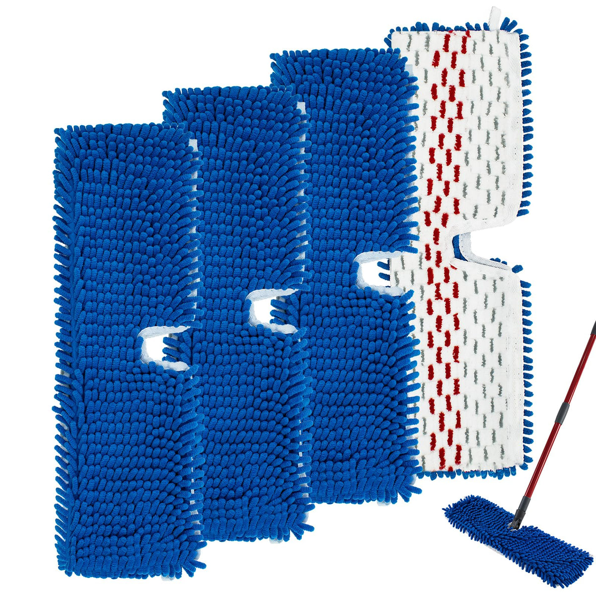 4 Pack Mop Replace Head for Ocedar Hardwood Floor'n More 3 (4 Count)