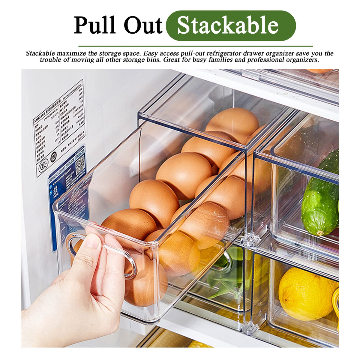 Refrigerator Organizers and Storage (2 Count)