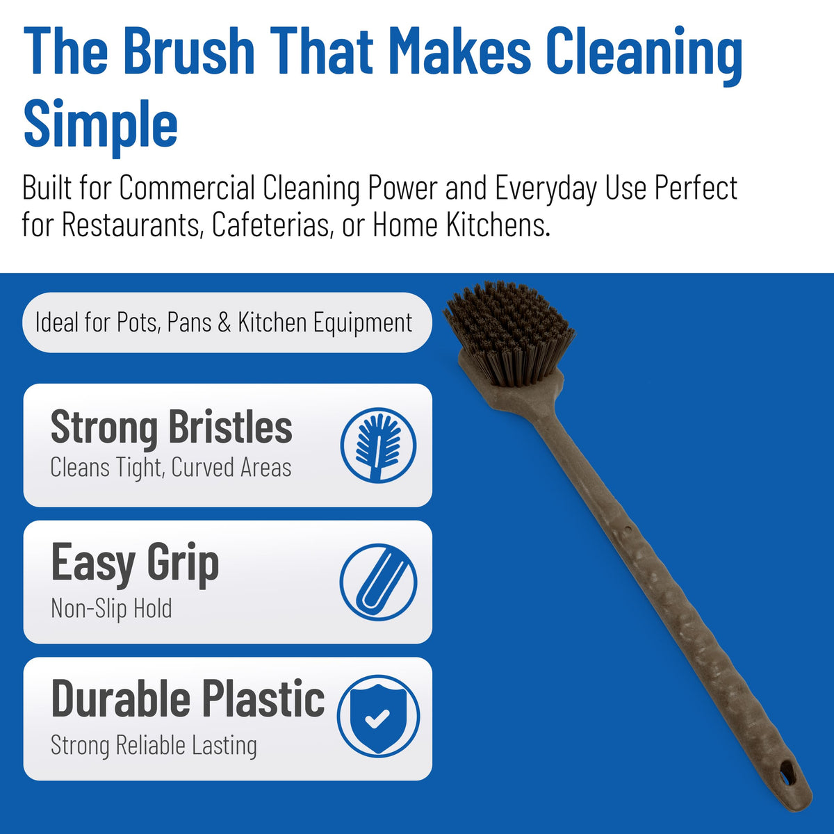 20" Floater Scrub Brush with Long Handle
