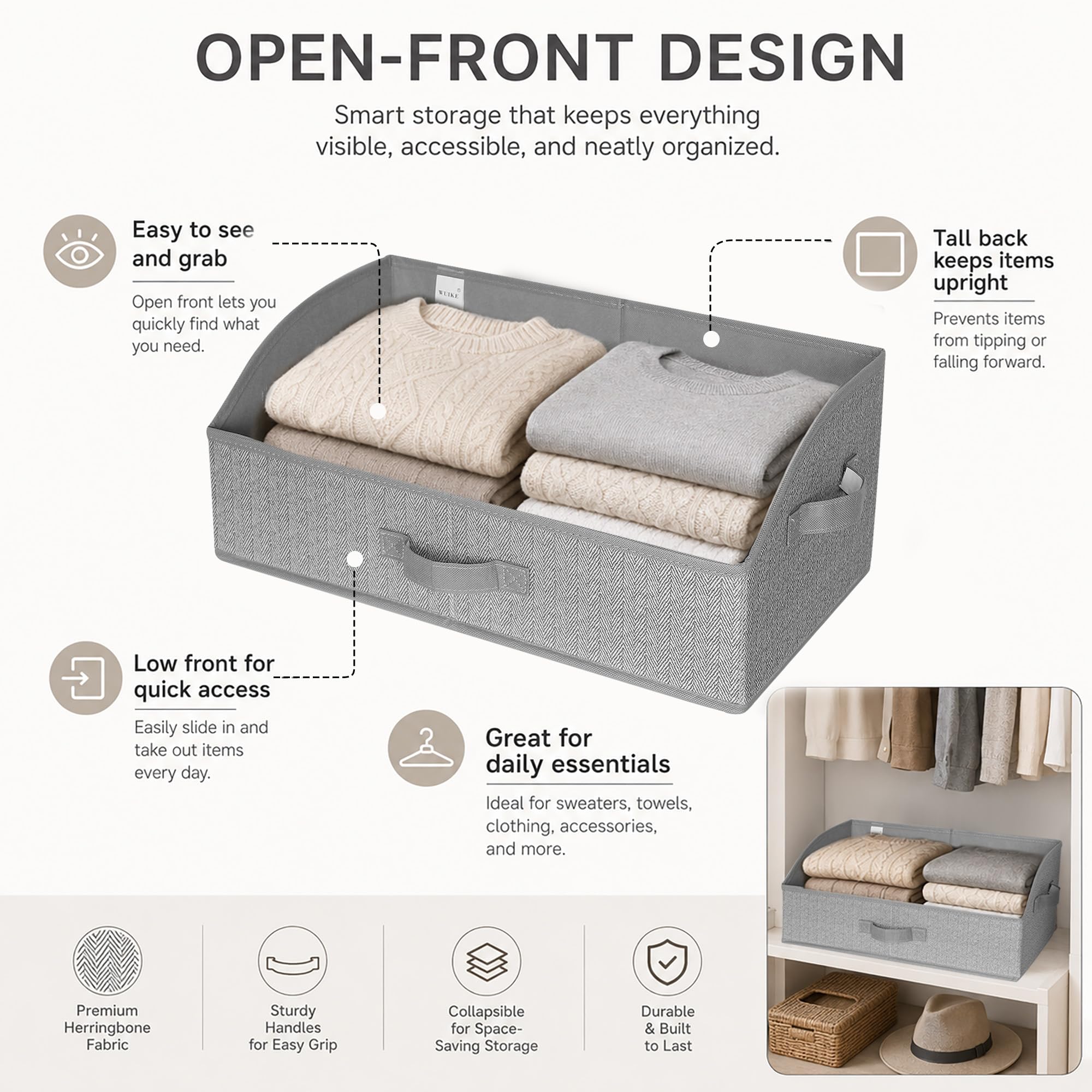 Closet Organizers and Storage (3 Count)