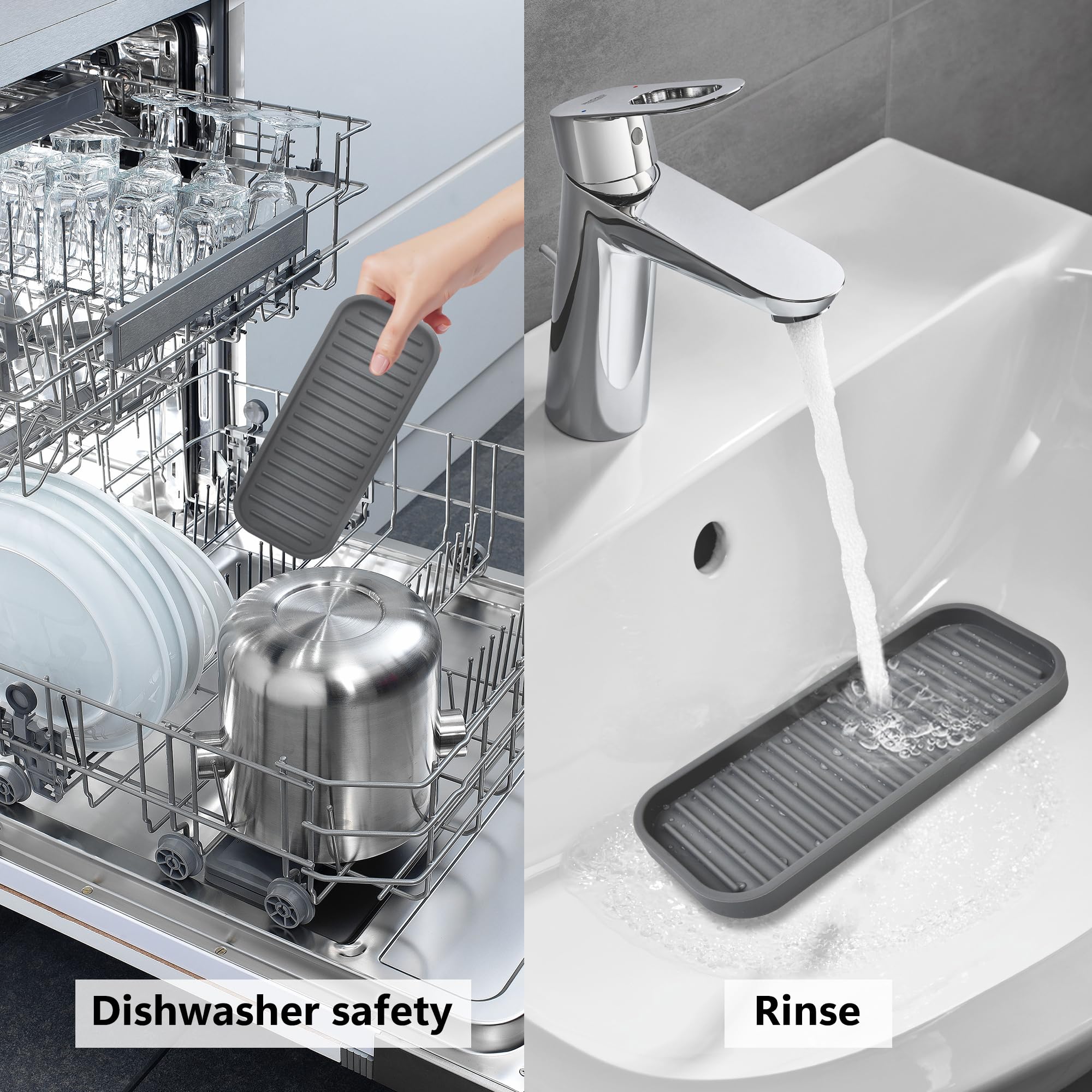 Silicone Sponge Holder for Kitchen Sink (2 Count)