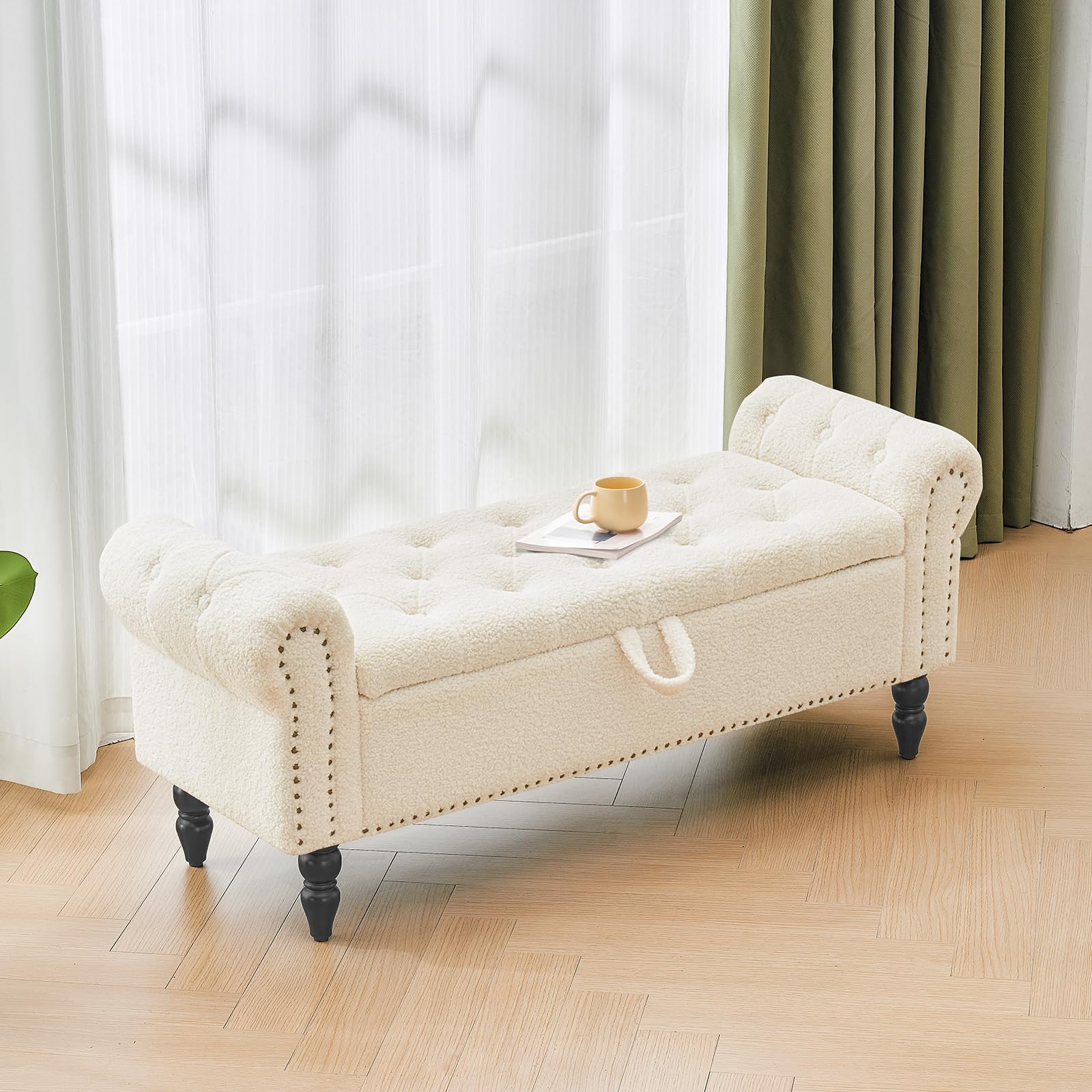 Storage Ottoman Bench for Queen Size Bed