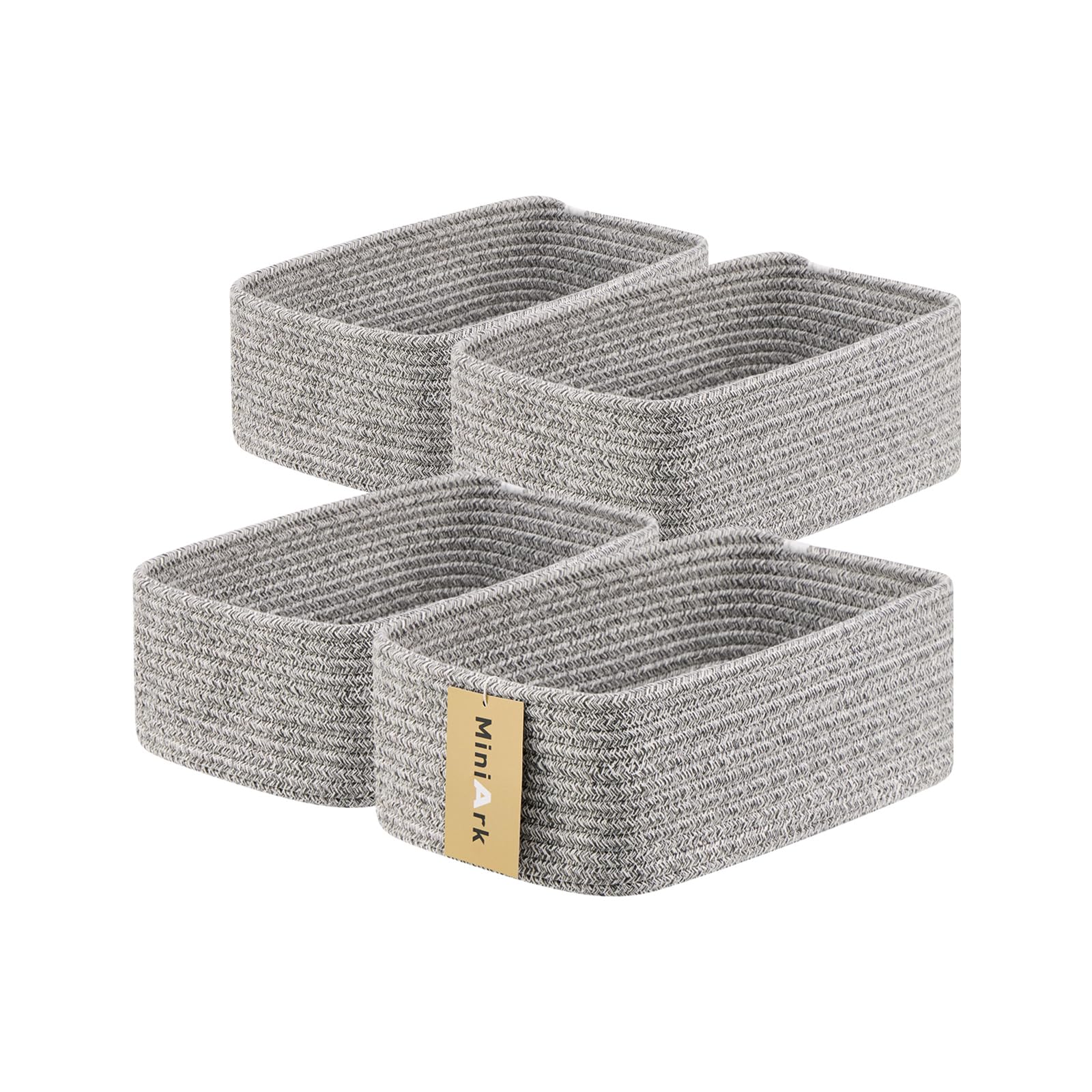 Small Storage Baskets for Organizing (4 Count)