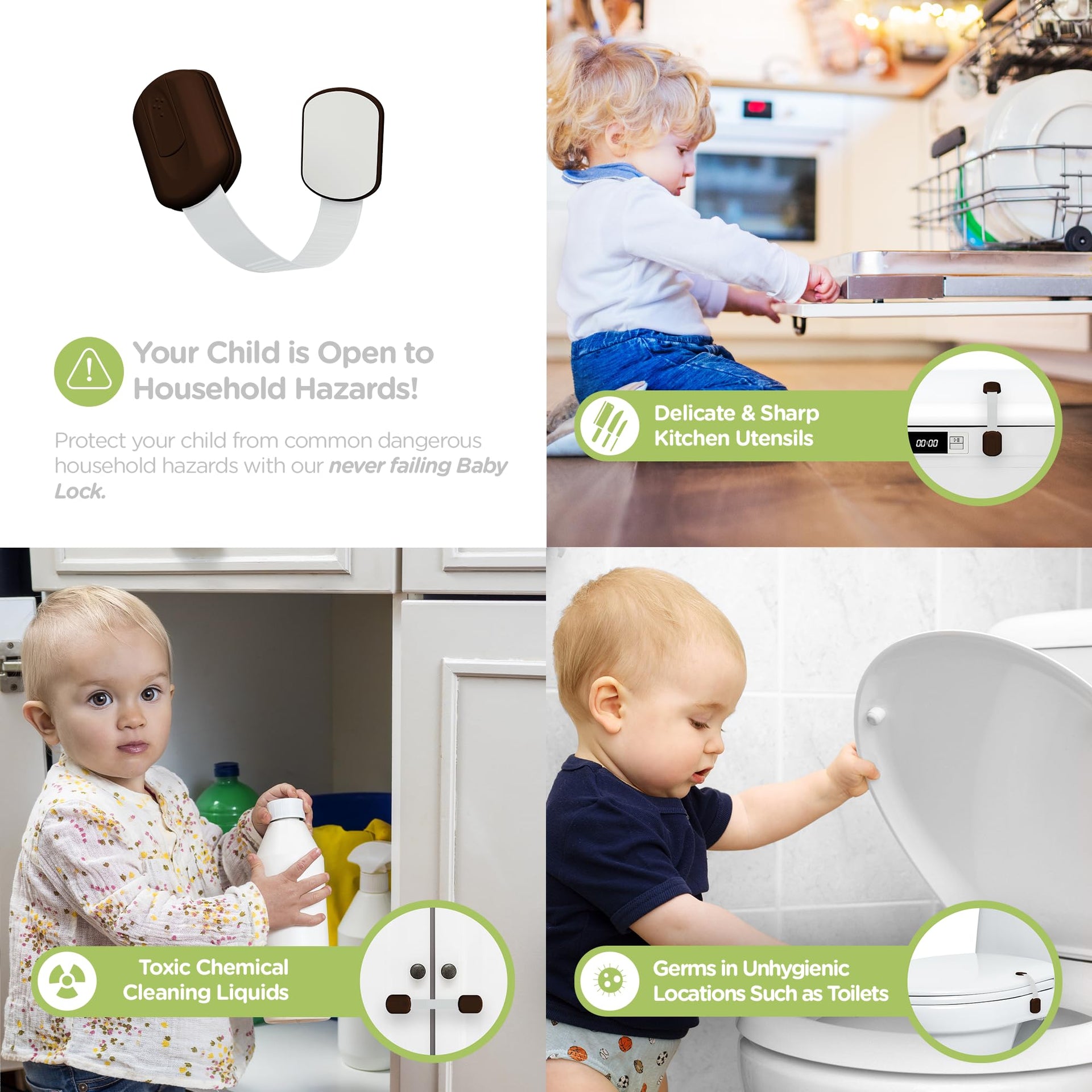 Baby Proofing Child Safety Locks (16 Count)
