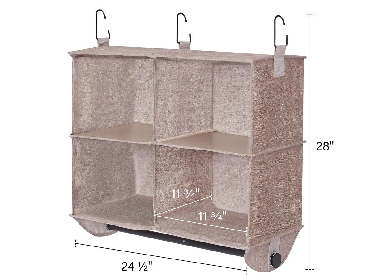 Hanging Closet Organizer with Rod