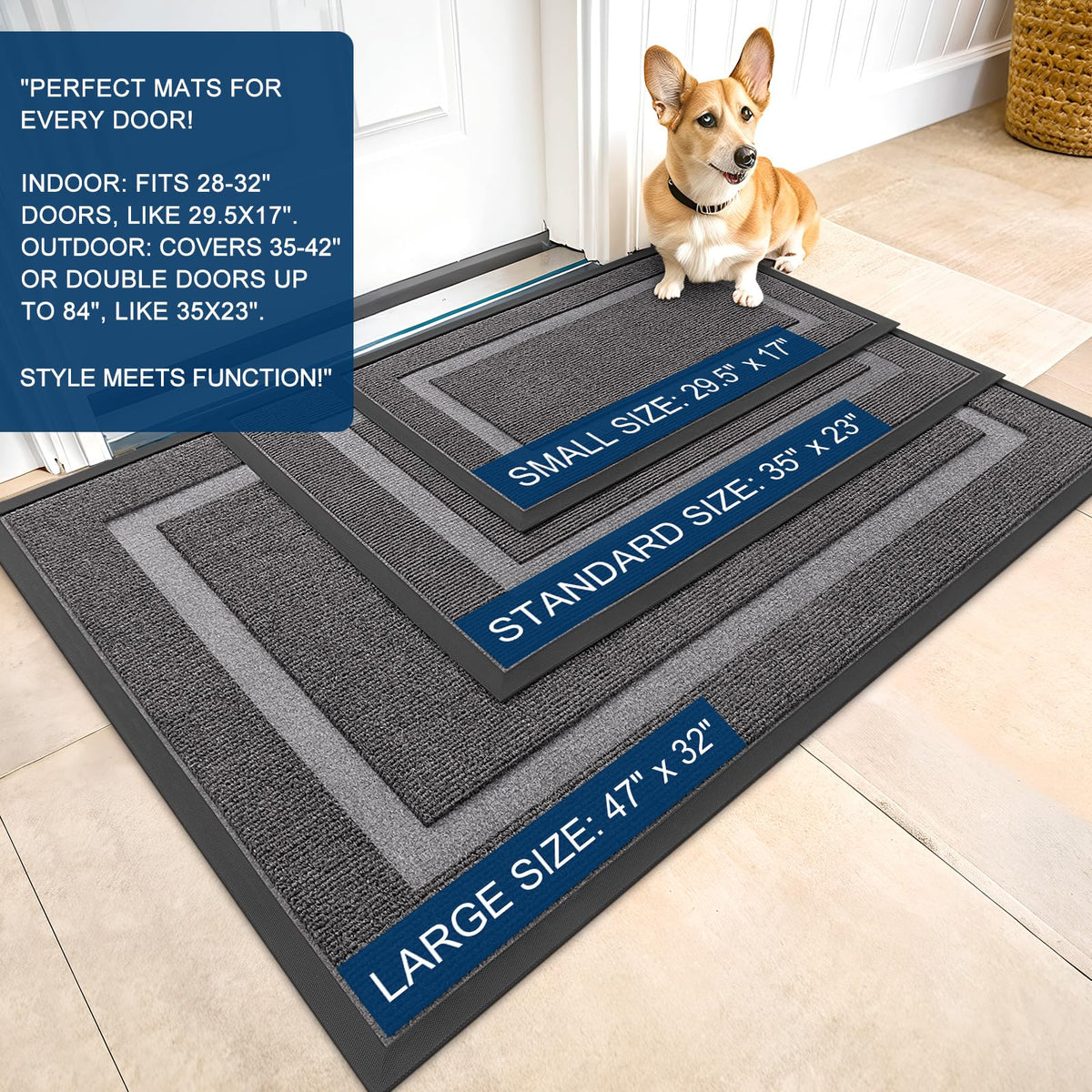 Front Door Mat Outside 29.5x17