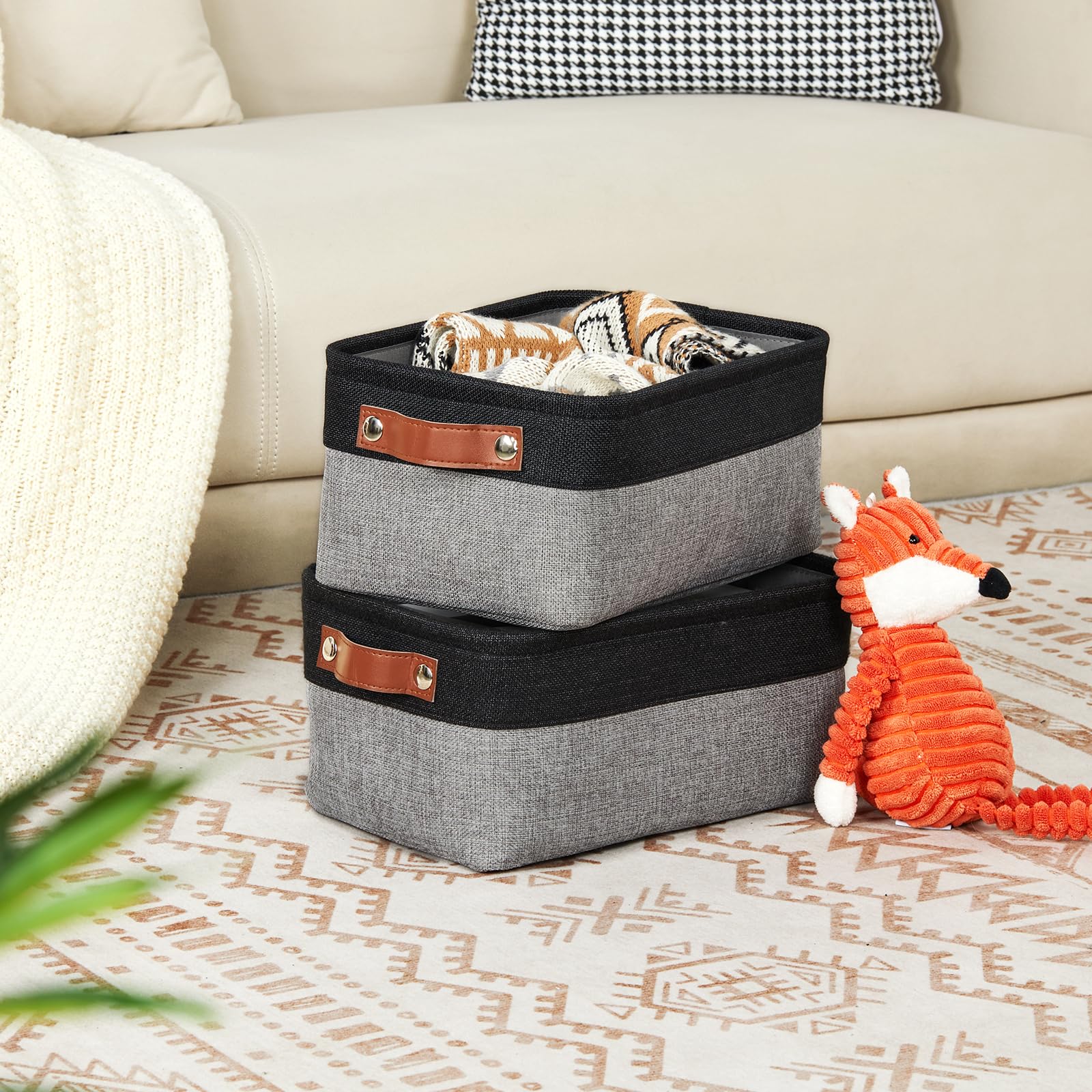 Small Storage Baskets for Organizing (2 Count)