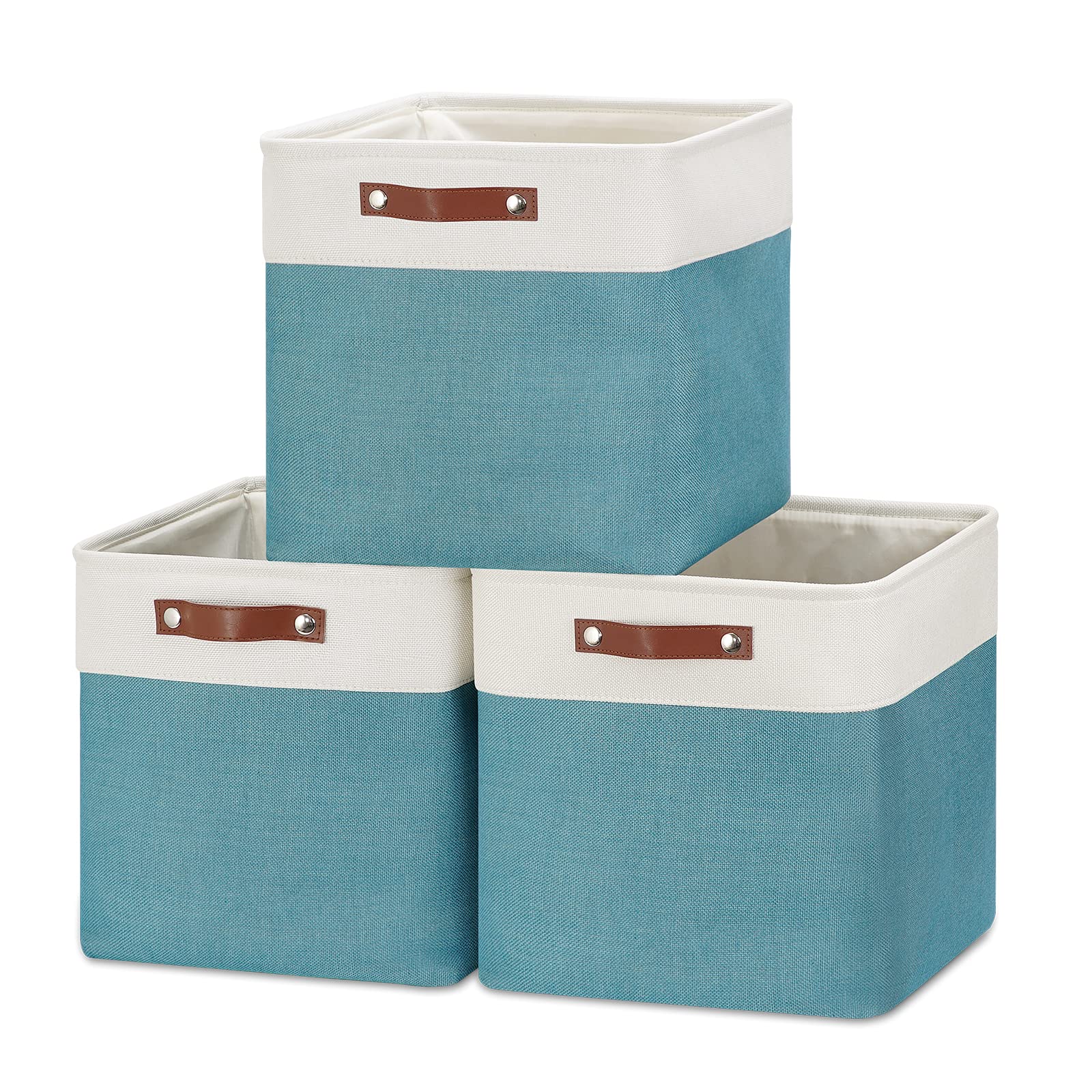 Cube Storage Baskets for Shelves Foldable Storage cubes Baskets (3 Count)