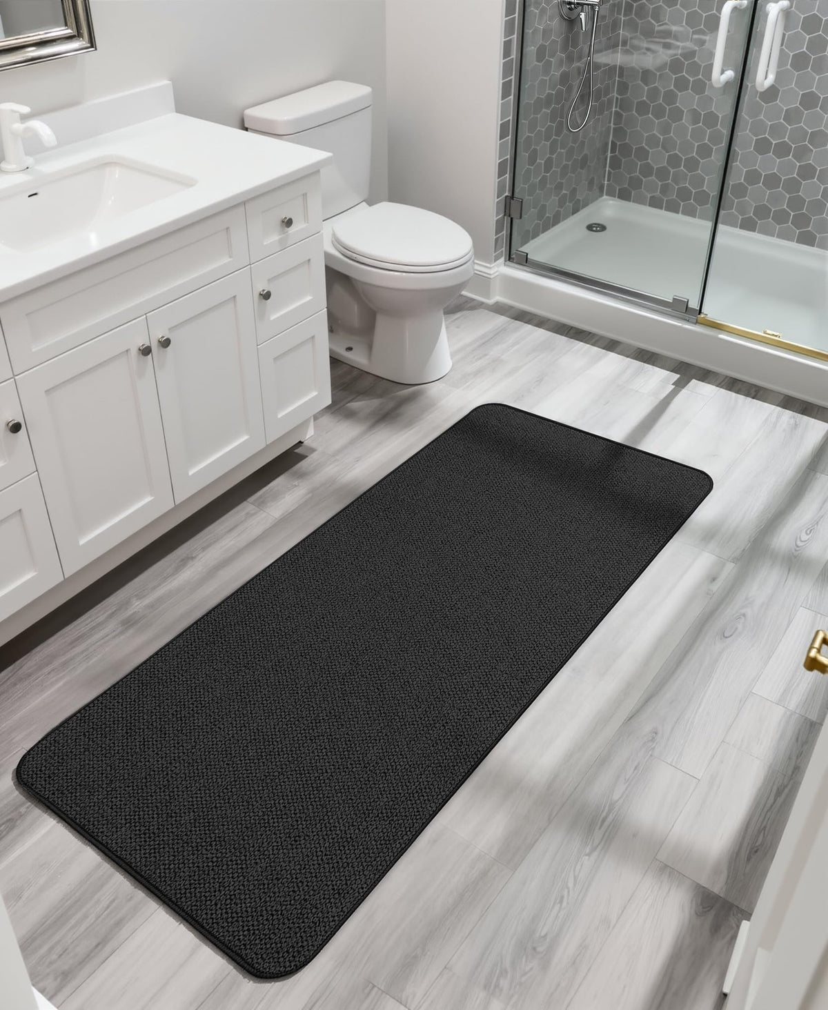 Bath Mat Ultra Thin Bathroom Runner Rugs (6.97 Sq Ft)