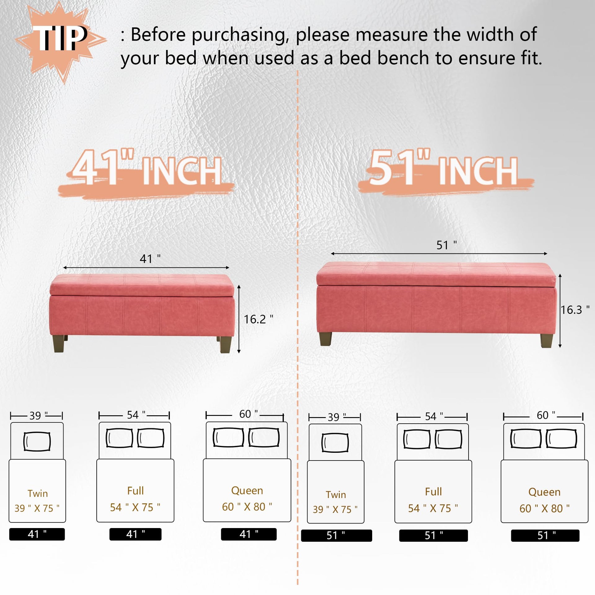 41" Storage Ottoman