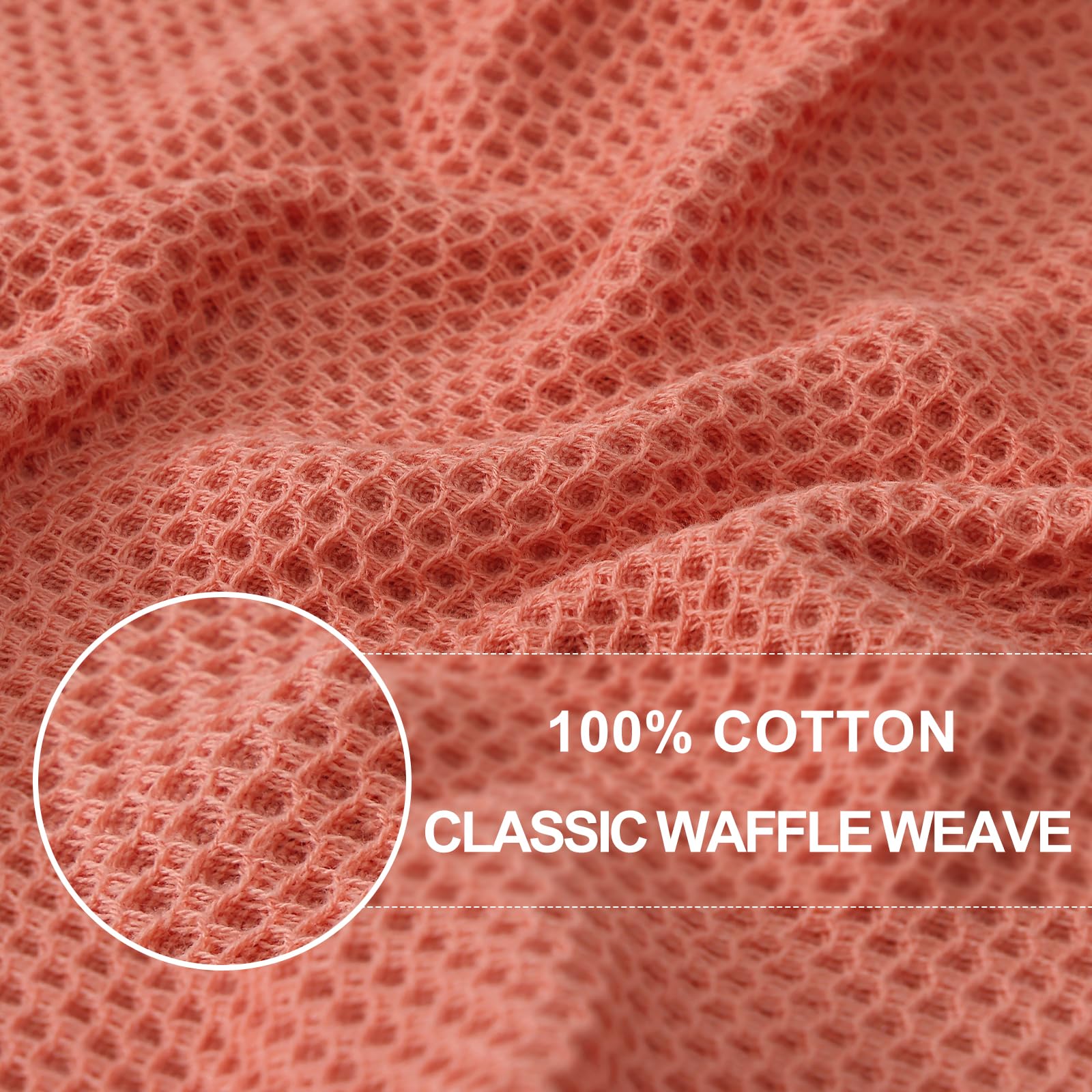 100% Cotton Waffle Weave Kitchen Dish Cloths 6 (6 Count)