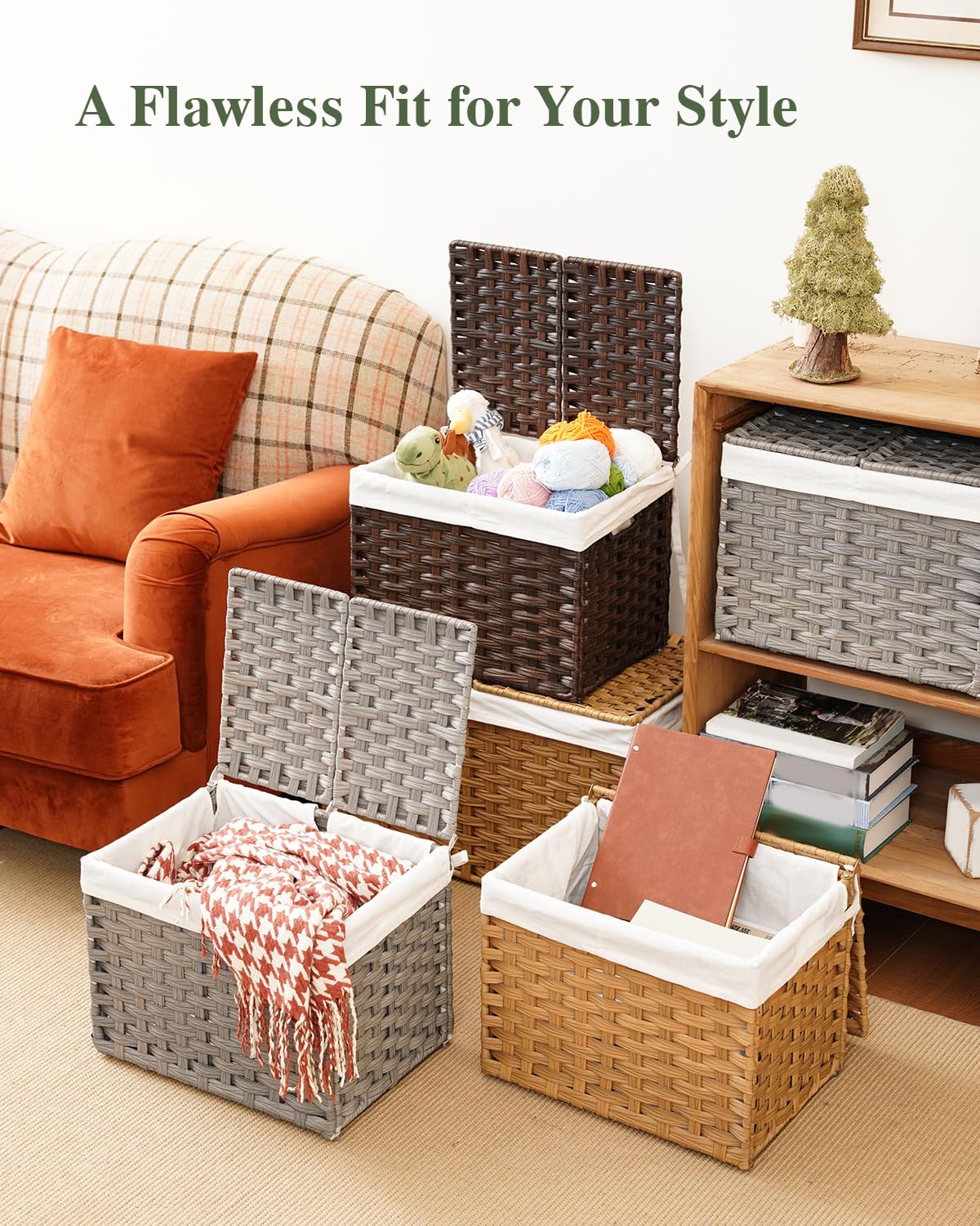 Storage Basket with Lid