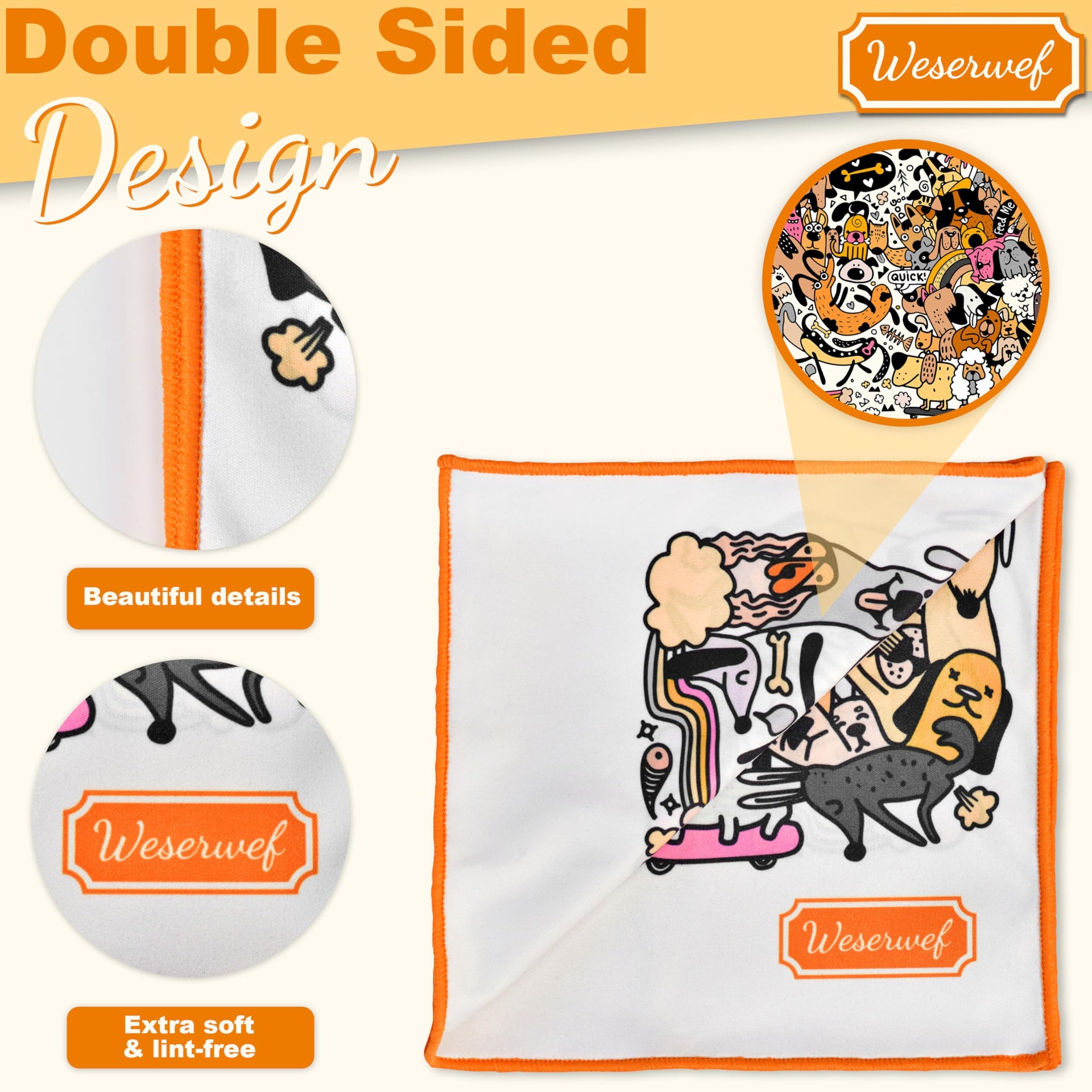 Design Microfiber Glasses Cleaning Cloth