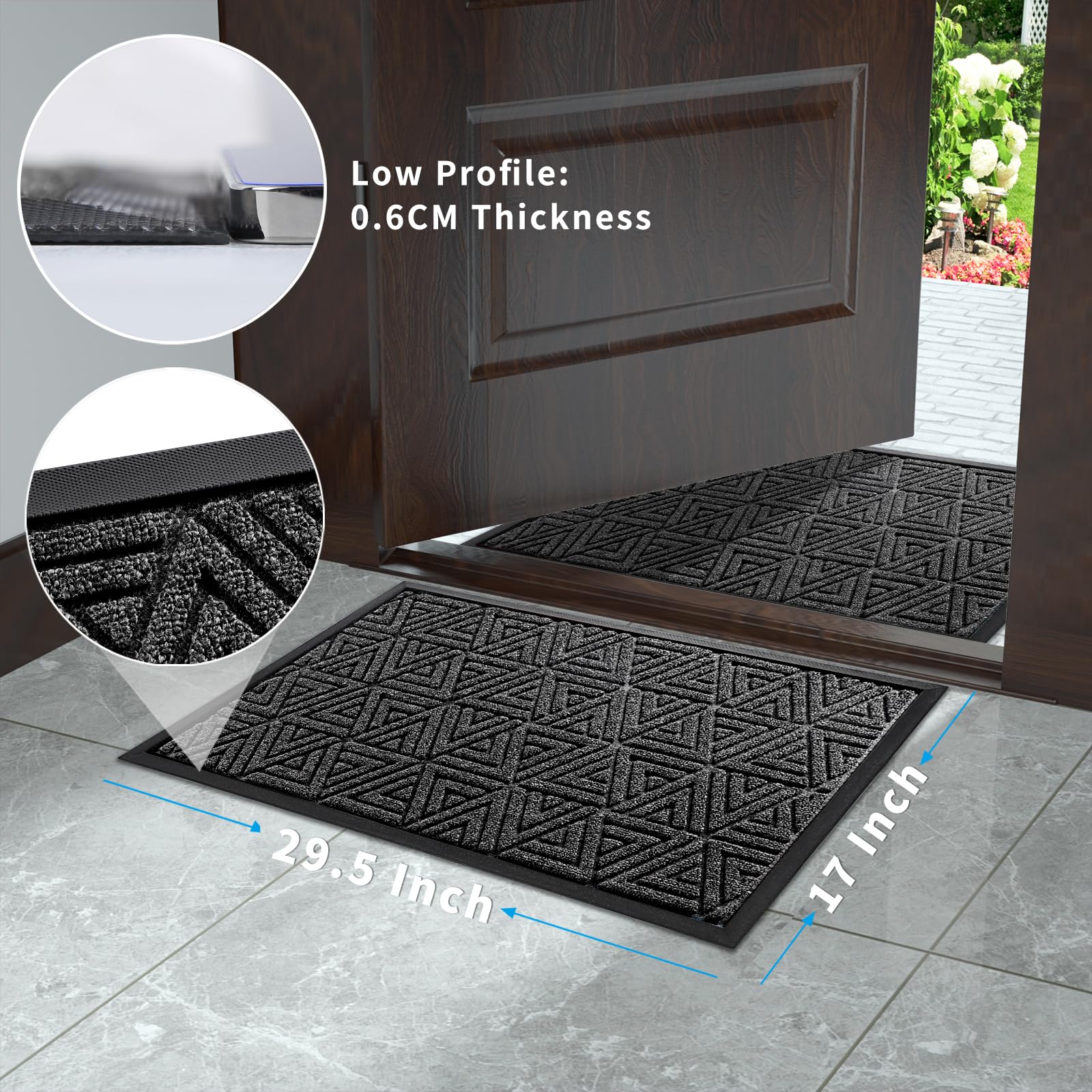 Outdoor Mats for Front Door 29.5x17